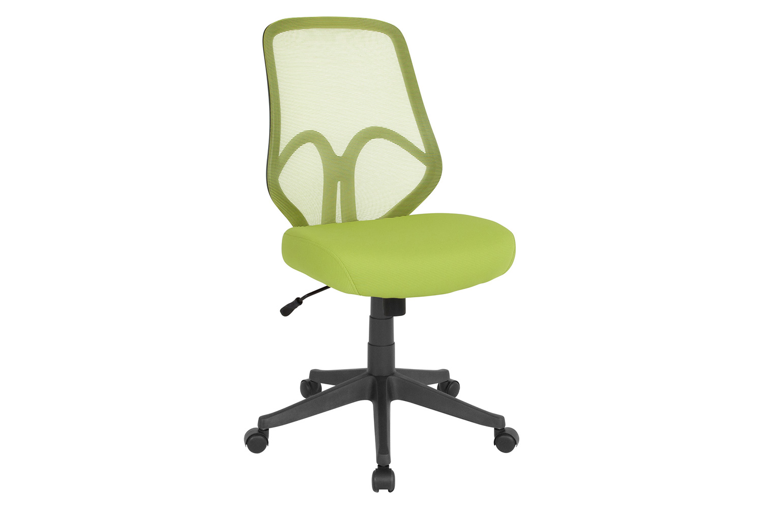 BLNK Salerno Series High-Back Black Mesh Office Chair - Green