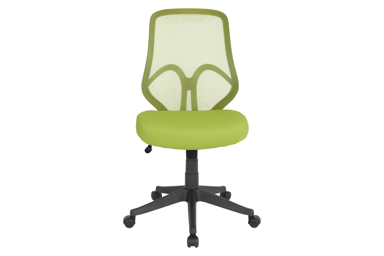 BLNK Salerno Series High-Back Black Mesh Office Chair - Green