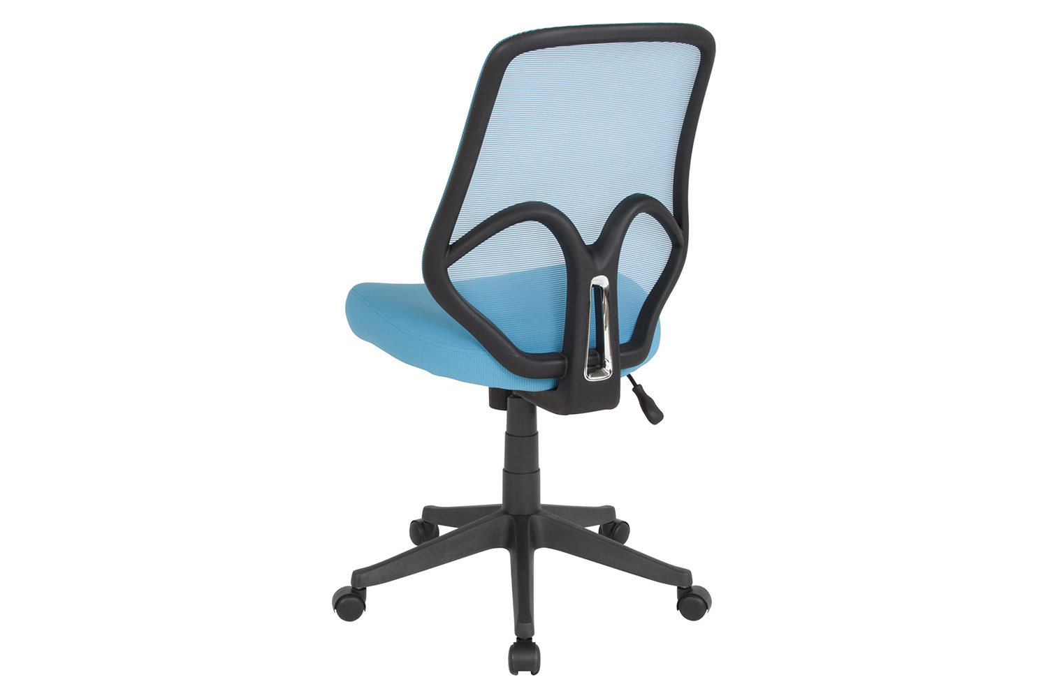 BLNK Salerno Series High-Back Black Mesh Office Chair - Light Blue