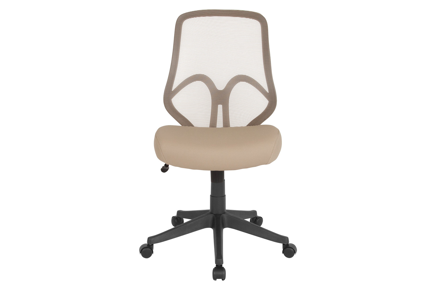 BLNK Salerno Series High-Back Black Mesh Office Chair - Light Brown