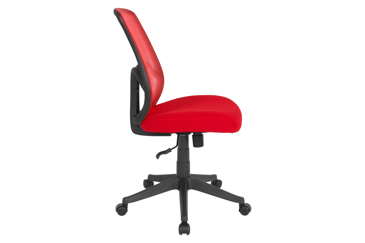 BLNK Salerno Series High-Back Black Mesh Office Chair - Red