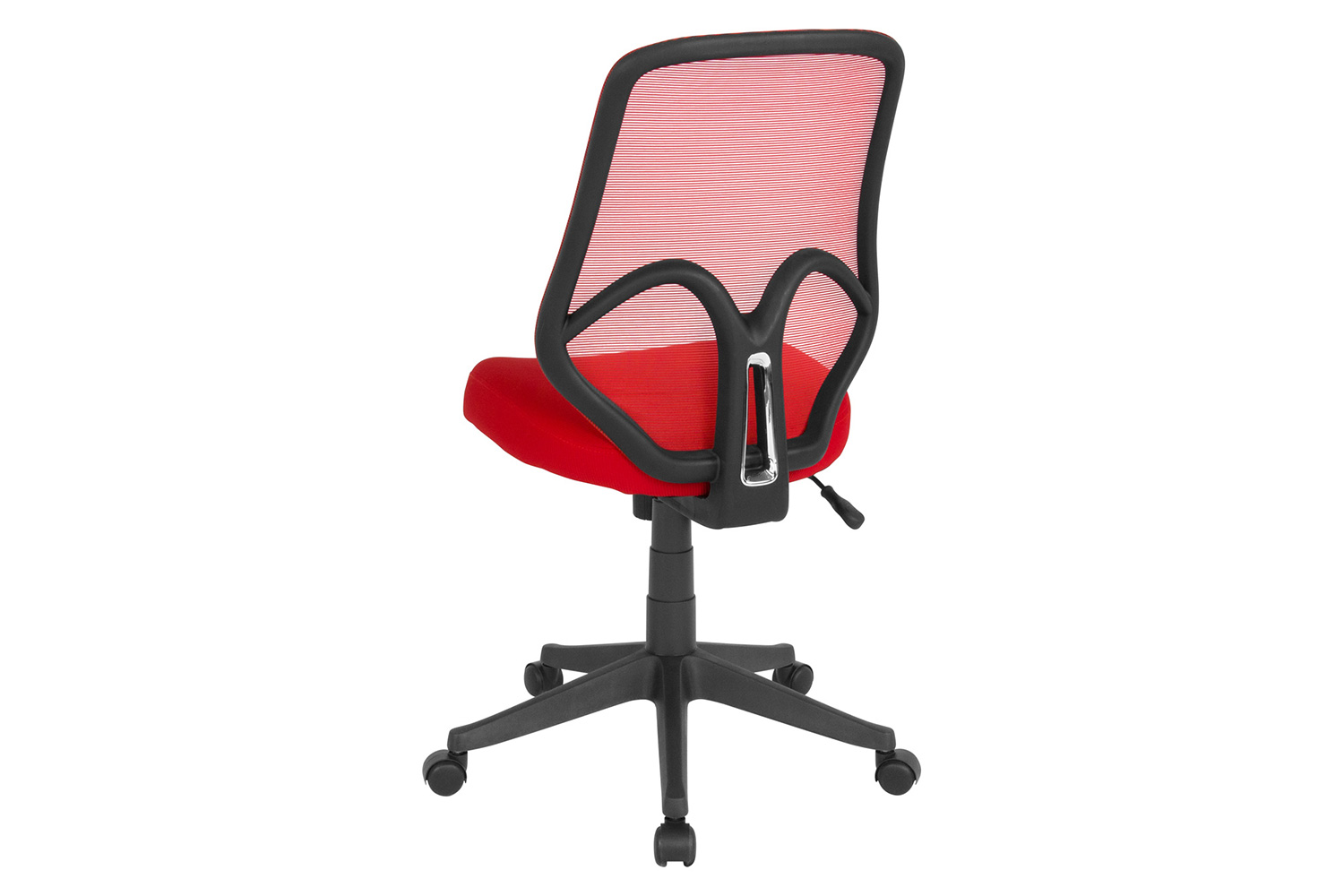 BLNK Salerno Series High-Back Black Mesh Office Chair - Red