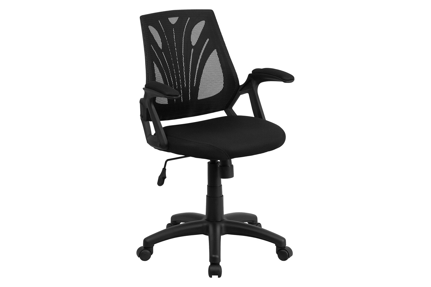 BLNK Sam Mid-Back Mesh Swivel Task Office Chair with Open Arms