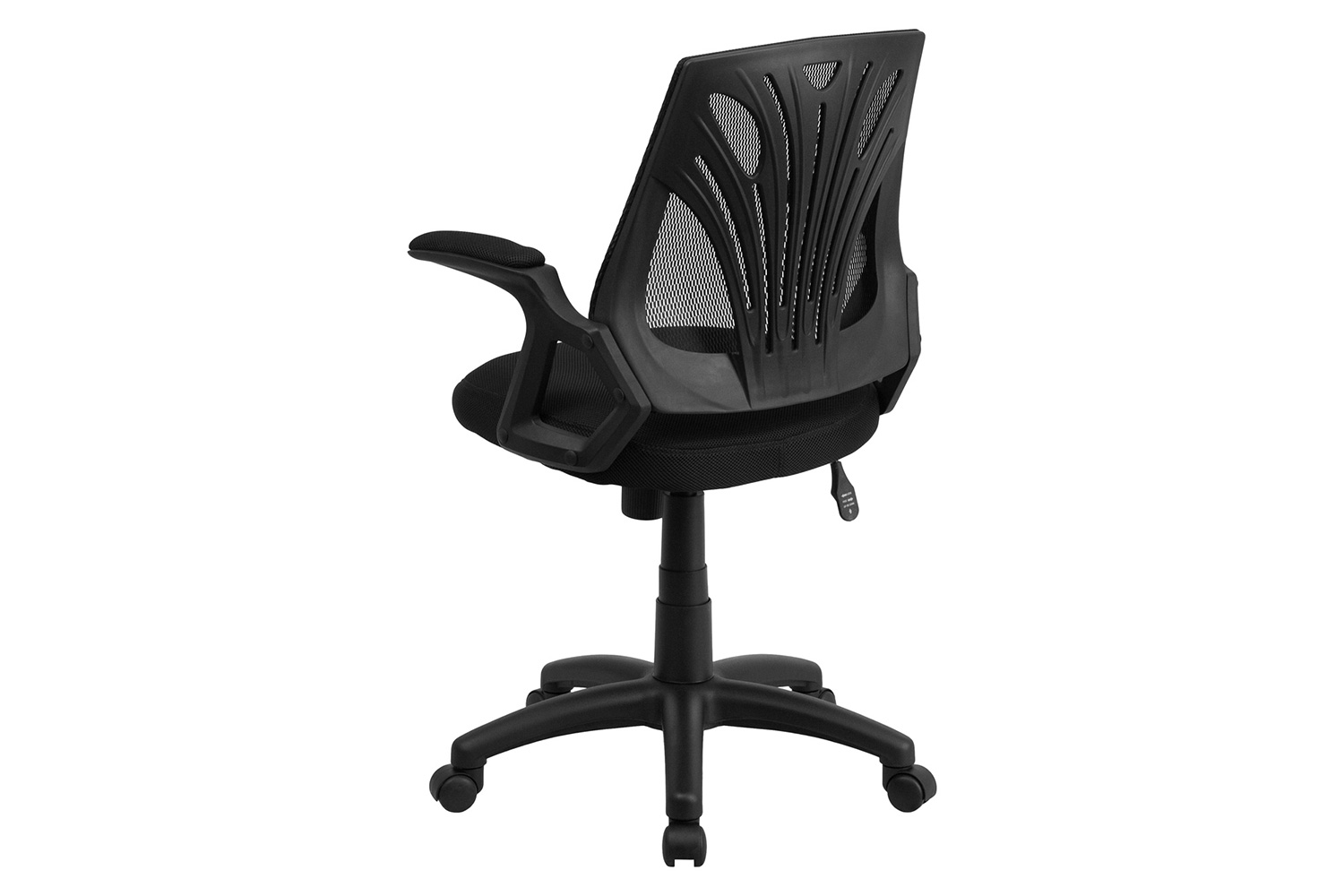 BLNK Sam Mid-Back Mesh Swivel Task Office Chair with Open Arms - Fabric