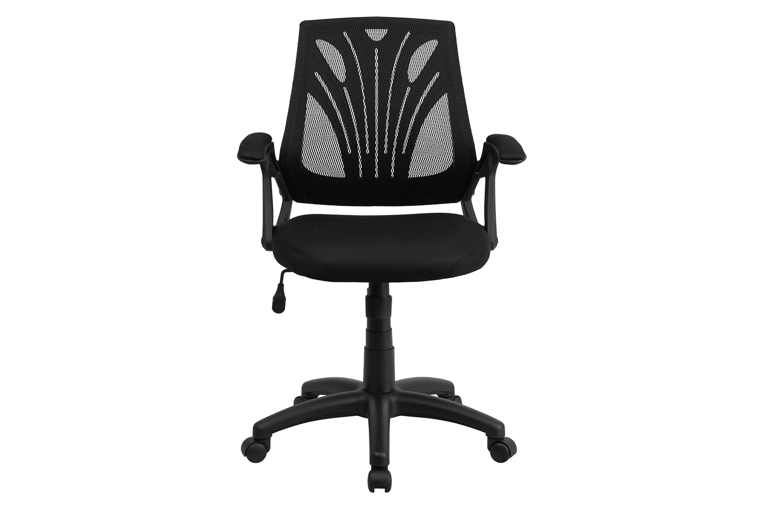 BLNK Sam Mid-Back Mesh Swivel Task Office Chair with Open Arms - Fabric