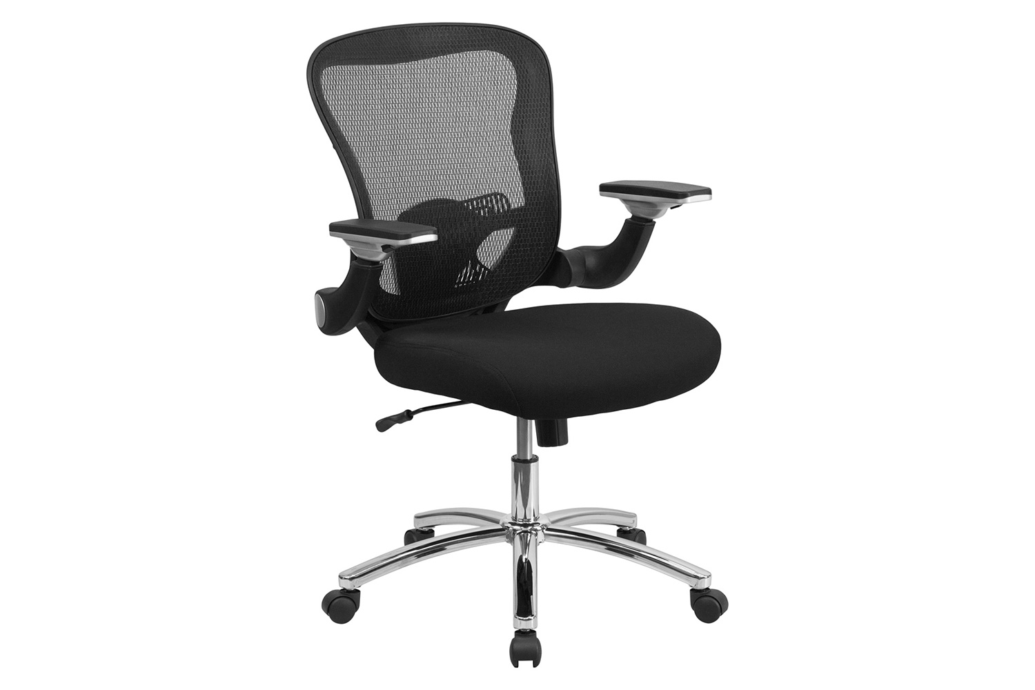 BLNK - Sam Mid-Back Mesh Executive Swivel Ergonomic Office Chair with Height Adjustable Flip-Up Arms