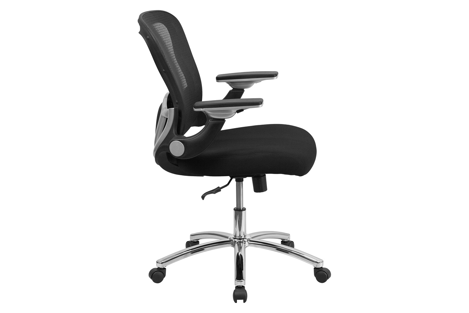 BLNK - Sam Mid-Back Mesh Executive Swivel Ergonomic Office Chair with Height Adjustable Flip-Up Arms