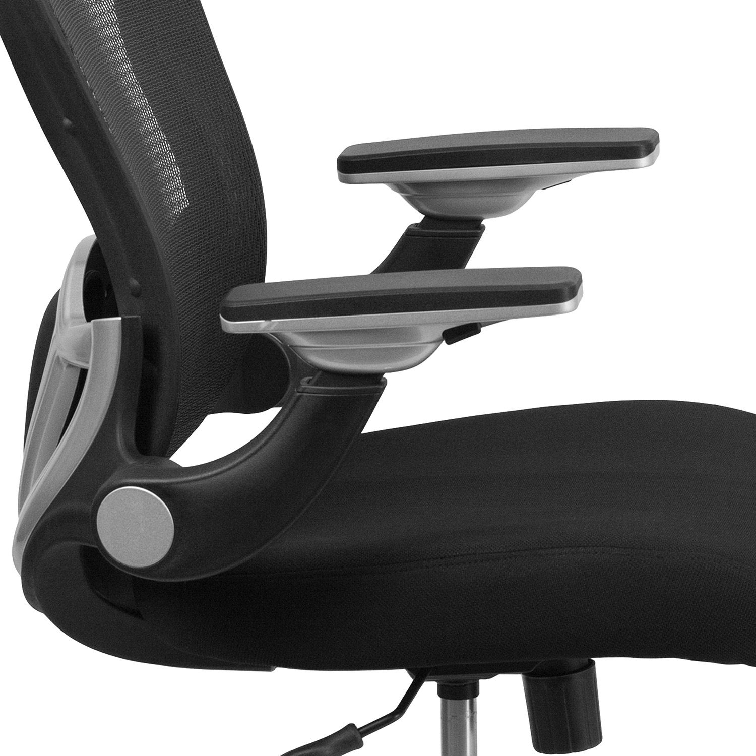 BLNK - Sam Mid-Back Mesh Executive Swivel Ergonomic Office Chair with Height Adjustable Flip-Up Arms