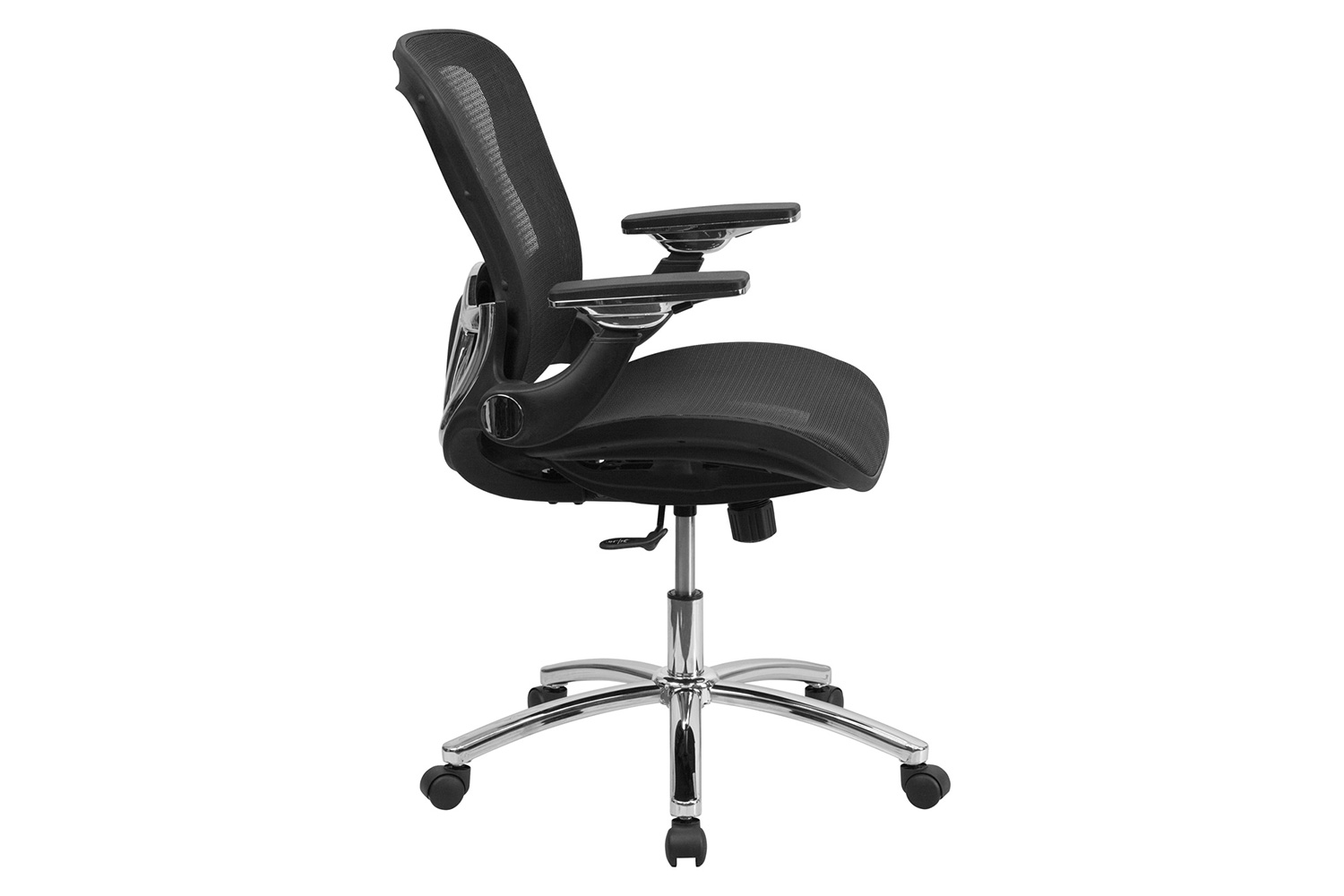 BLNK - Sam Mid-Back Mesh Executive Swivel Ergonomic Office Chair with Synchro-Tilt and Height Adjustable Flip-Up Arms