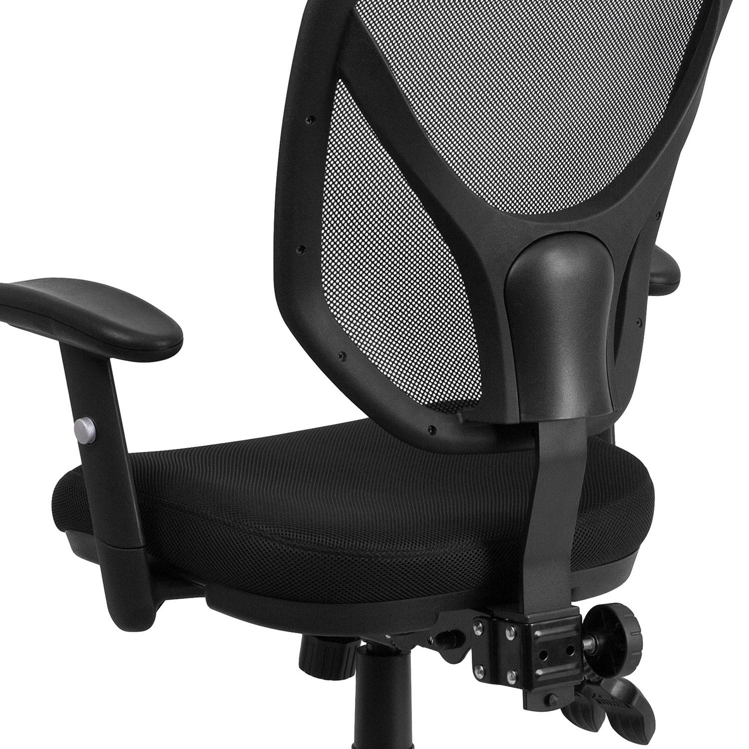 BLNK - Sam Mid-Back Mesh Multifunction Swivel Ergonomic Task Office Chair with Adjustable Arms