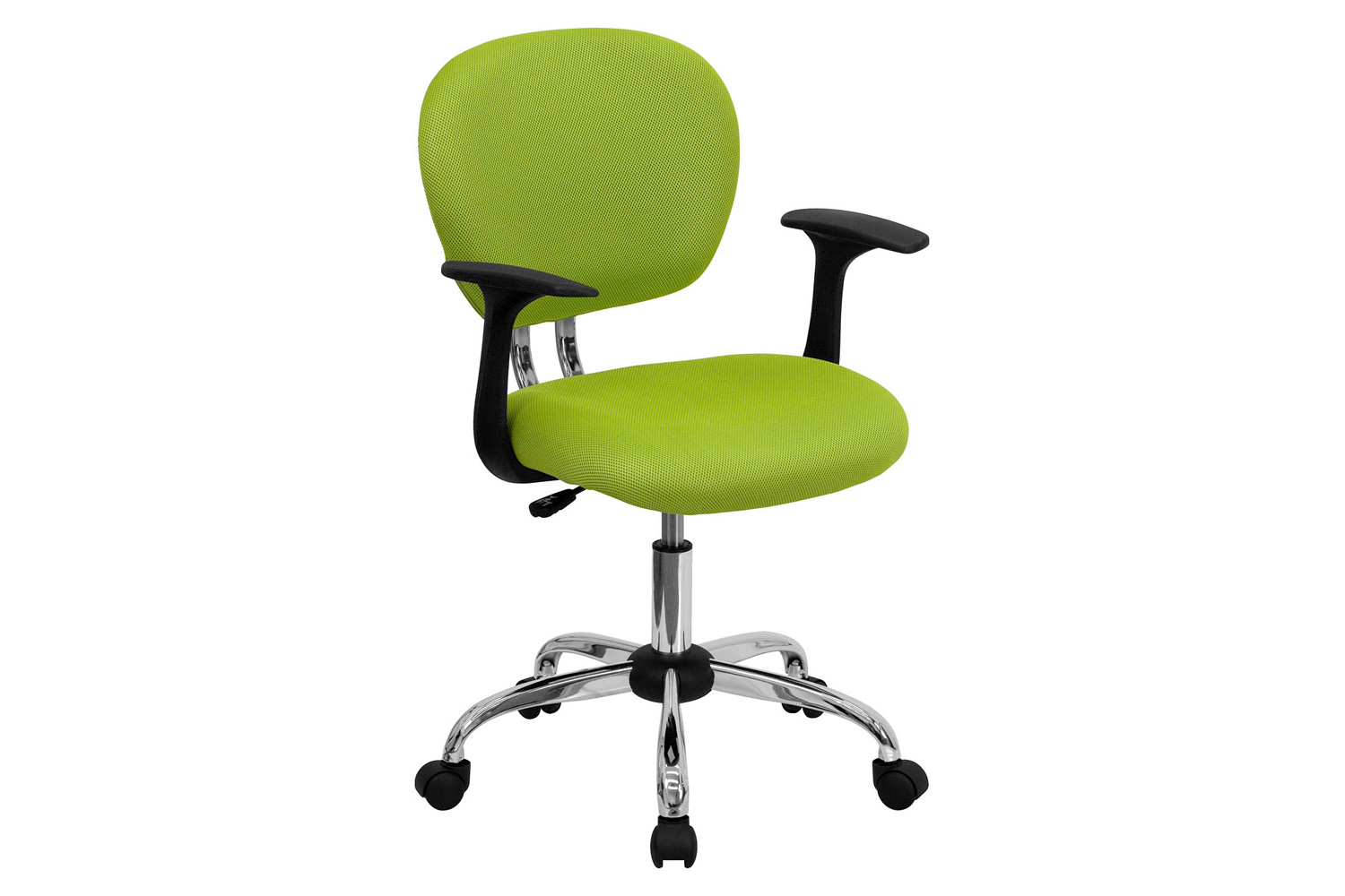 BLNK Beverly Mid-Back Mesh Padded Swivel Task Office Chair with Chrome Base