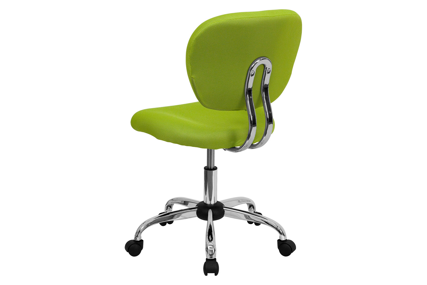 BLNK Beverly Mid-Back Mesh Padded Swivel Task Office Chair with Chrome Base - Apple Green