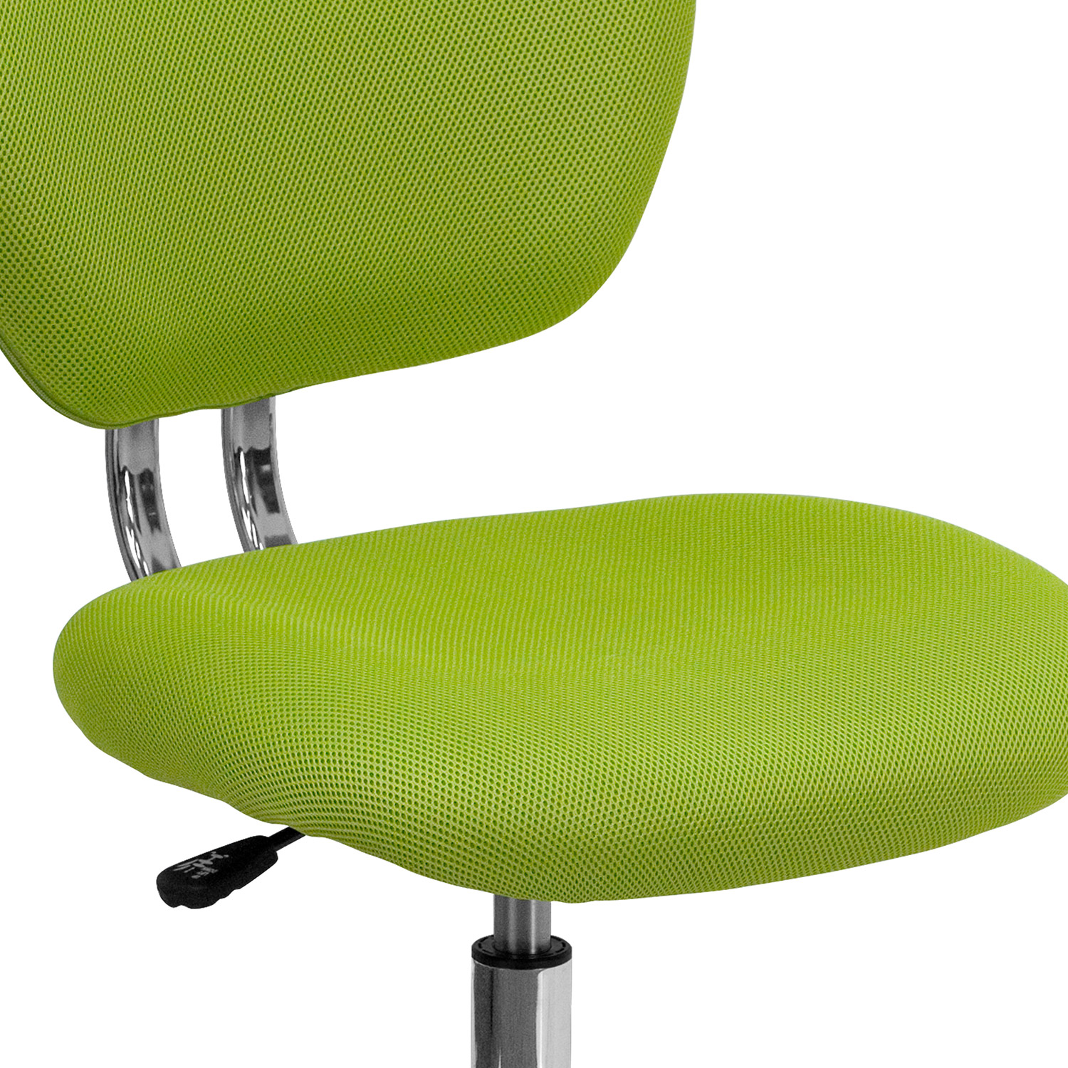 BLNK Beverly Mid-Back Mesh Padded Swivel Task Office Chair with Chrome Base - Apple Green