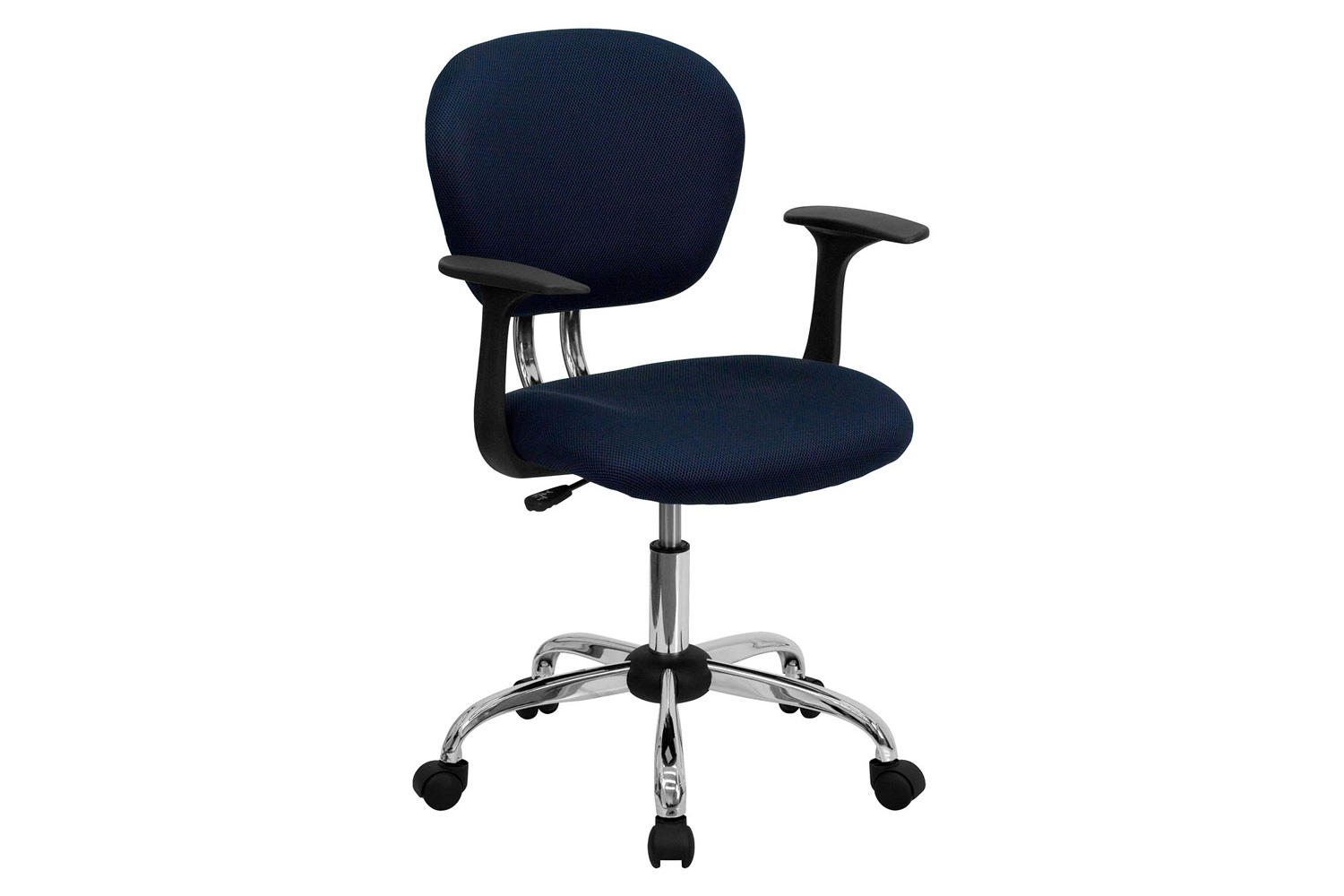 BLNK Beverly Mid-Back Mesh Padded Swivel Task Office Chair with Chrome Base