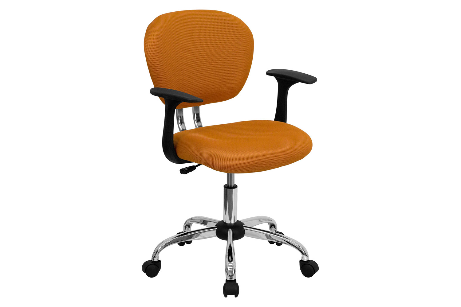 BLNK Beverly Mid-Back Mesh Padded Swivel Task Office Chair with Chrome Base