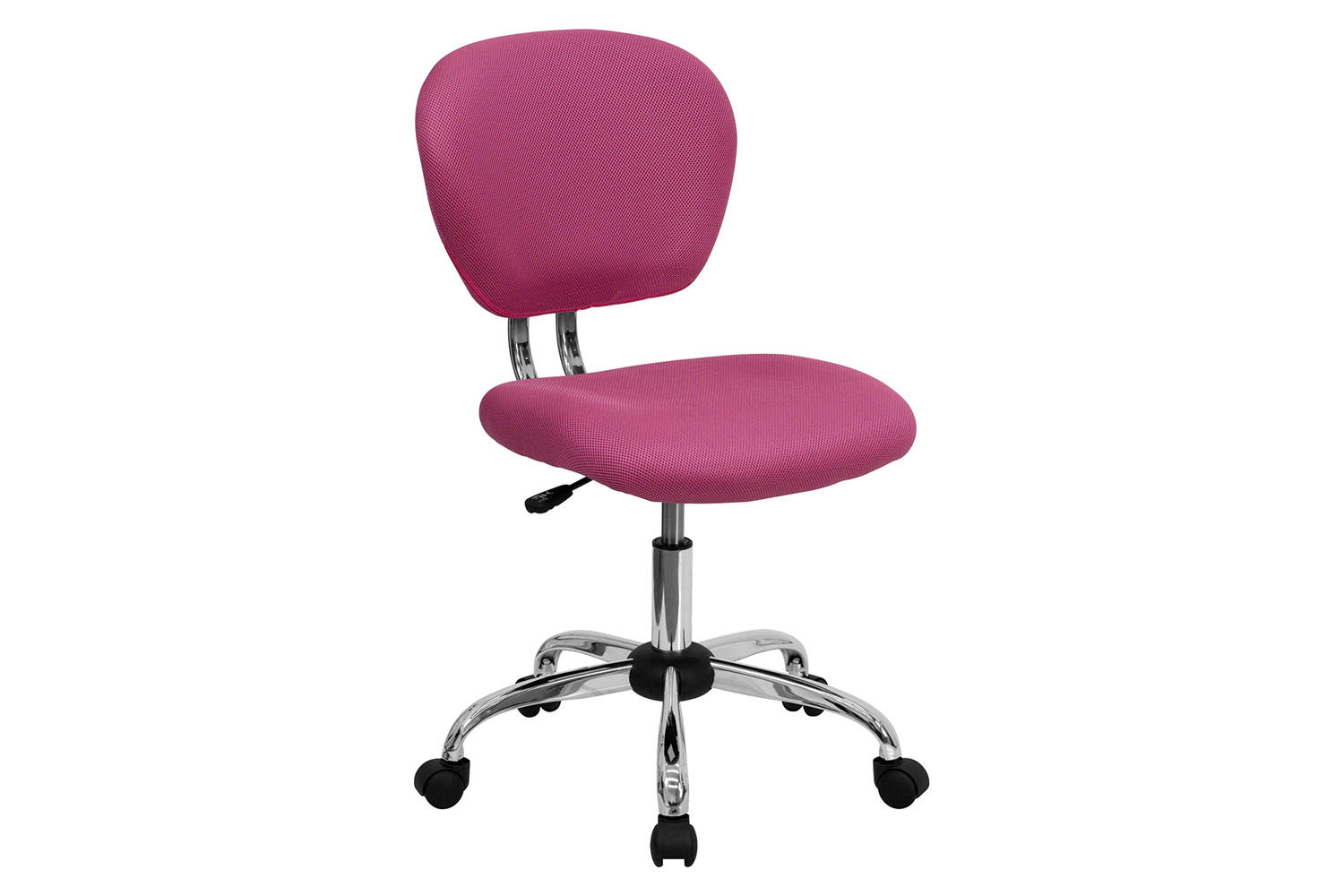 BLNK Beverly Mid-Back Mesh Padded Swivel Task Office Chair with Chrome Base