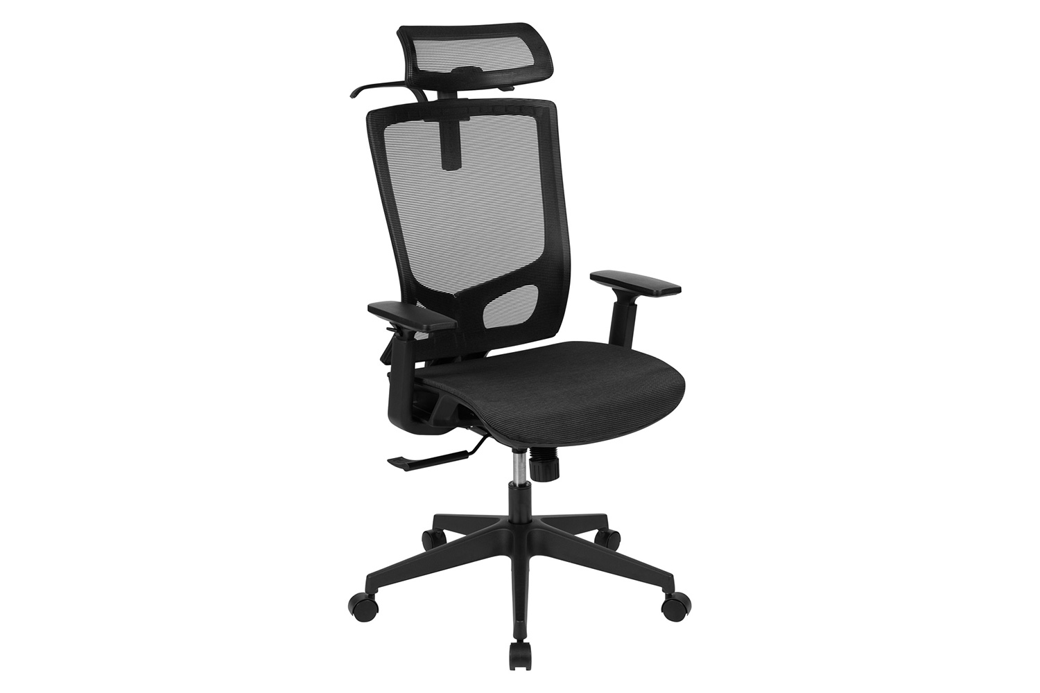 BLNK Layla Ergonomic Mesh Office Chair with Synchro-Tilt, Pivot Adjustable Headrest, Lumbar Support, Coat Hanger and Adjustable Arms