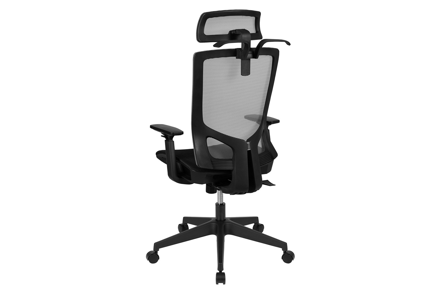 BLNK - Ergonomic Mesh Office Chair with Synchro-Tilt, Pivot Adjustable Headrest, Lumbar Support, Coat Hanger and Adjustable Arms