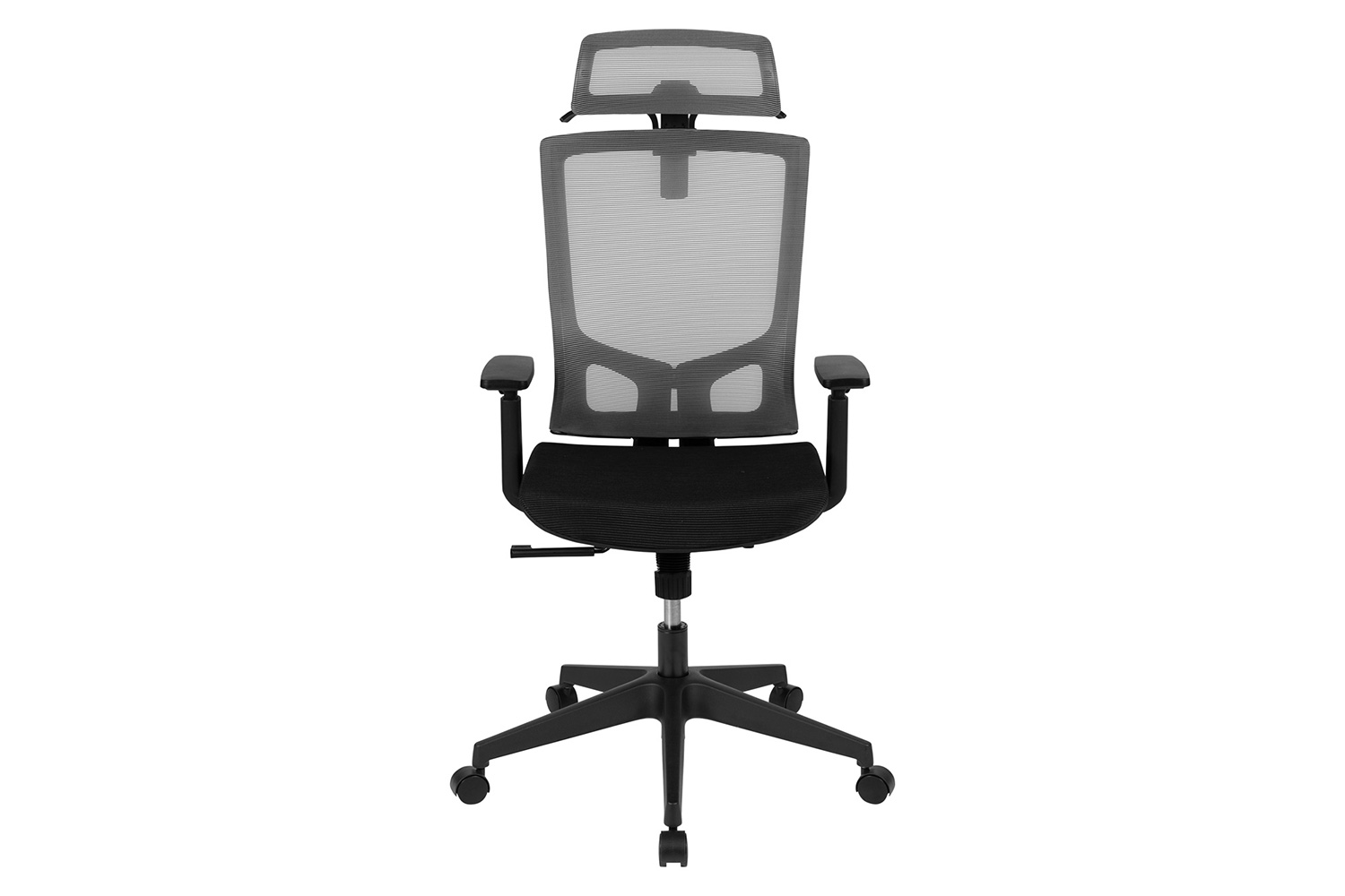 BLNK - Ergonomic Mesh Office Chair with Synchro-Tilt, Pivot Adjustable Headrest, Lumbar Support, Coat Hanger and Adjustable Arms