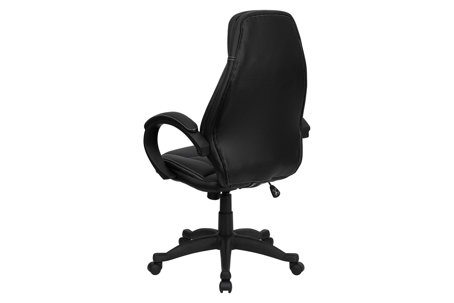 BLNK - Leonard LeatherSoft High-Back Contemporary Executive Swivel Ergonomic Office Chair with Curved Back and Loop Arms