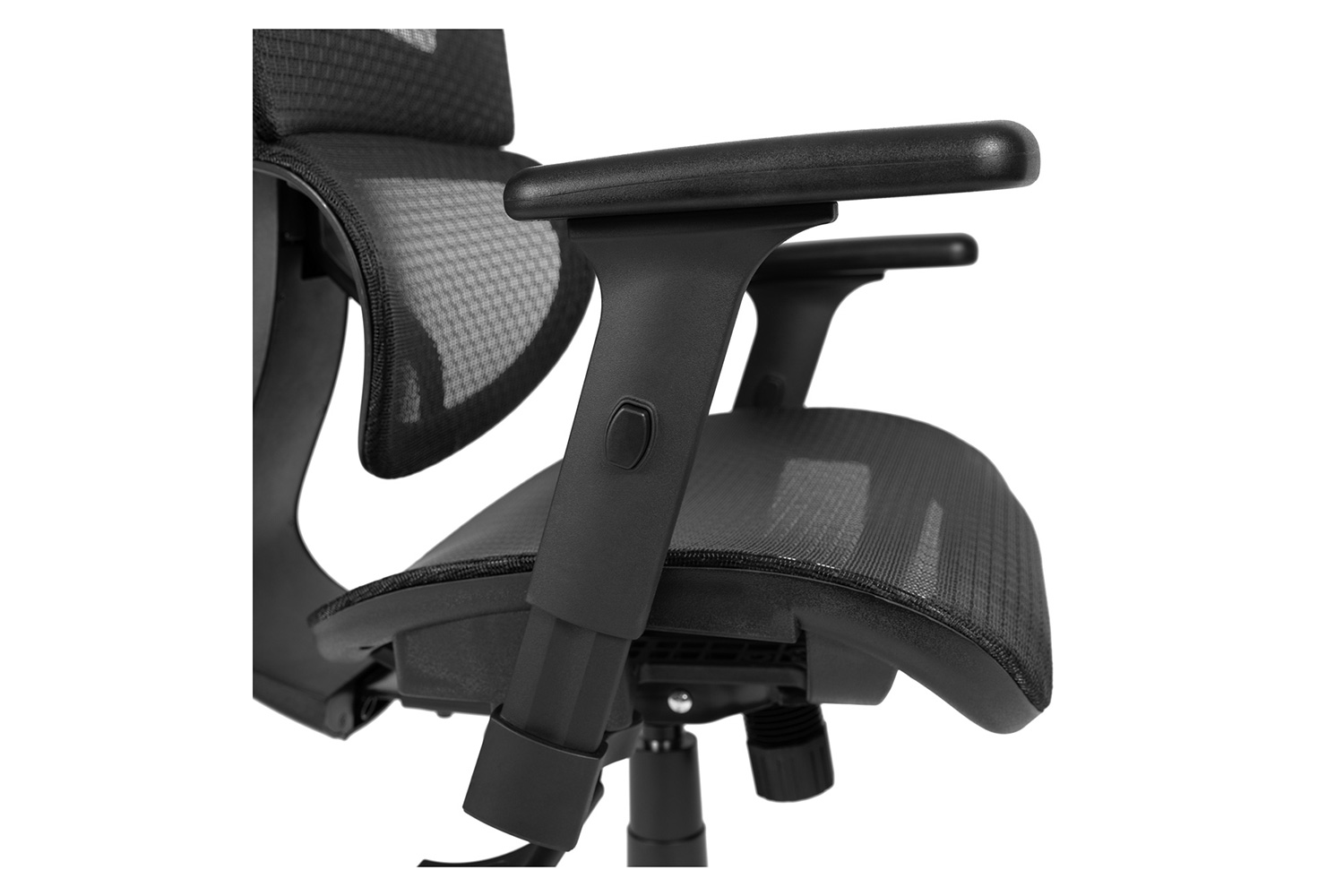 BLNK LO Ergonomic Mesh Office Chair with 2-to-1 Synchro-Tilt, Adjustable Headrest, Lumbar Support, and Adjustable Pivot Arms - Black