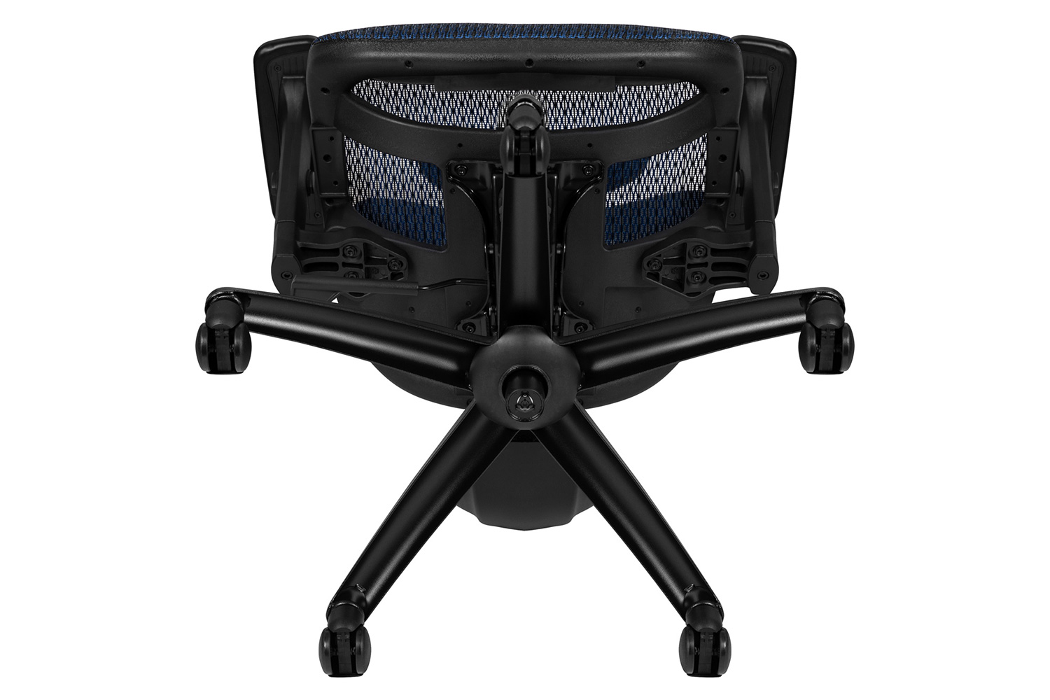 BLNK LO Ergonomic Mesh Office Chair with 2-to-1 Synchro-Tilt, Adjustable Headrest, Lumbar Support, and Adjustable Pivot Arms - Blue