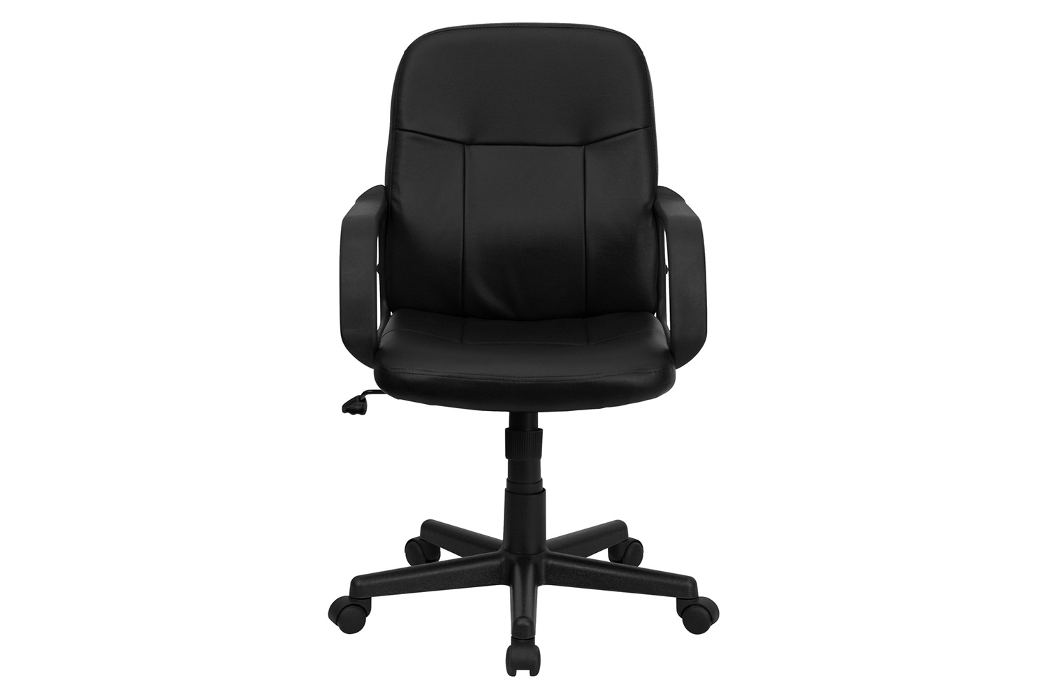 BLNK - Paulson Glove Vinyl Mid-Back Executive Swivel Office Chair with Arms