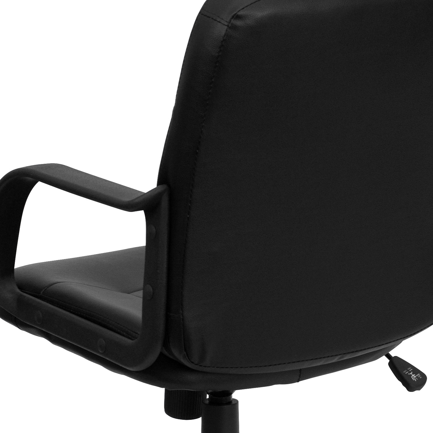 BLNK - Paulson Glove Vinyl Mid-Back Executive Swivel Office Chair with Arms