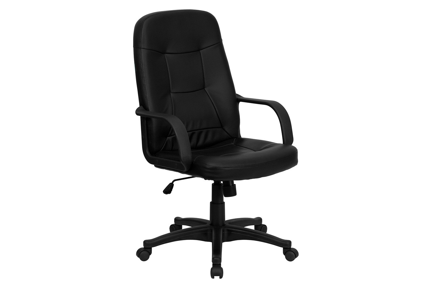 BLNK - Holly Glove Vinyl High-Back Executive Swivel Office Chair with Arms