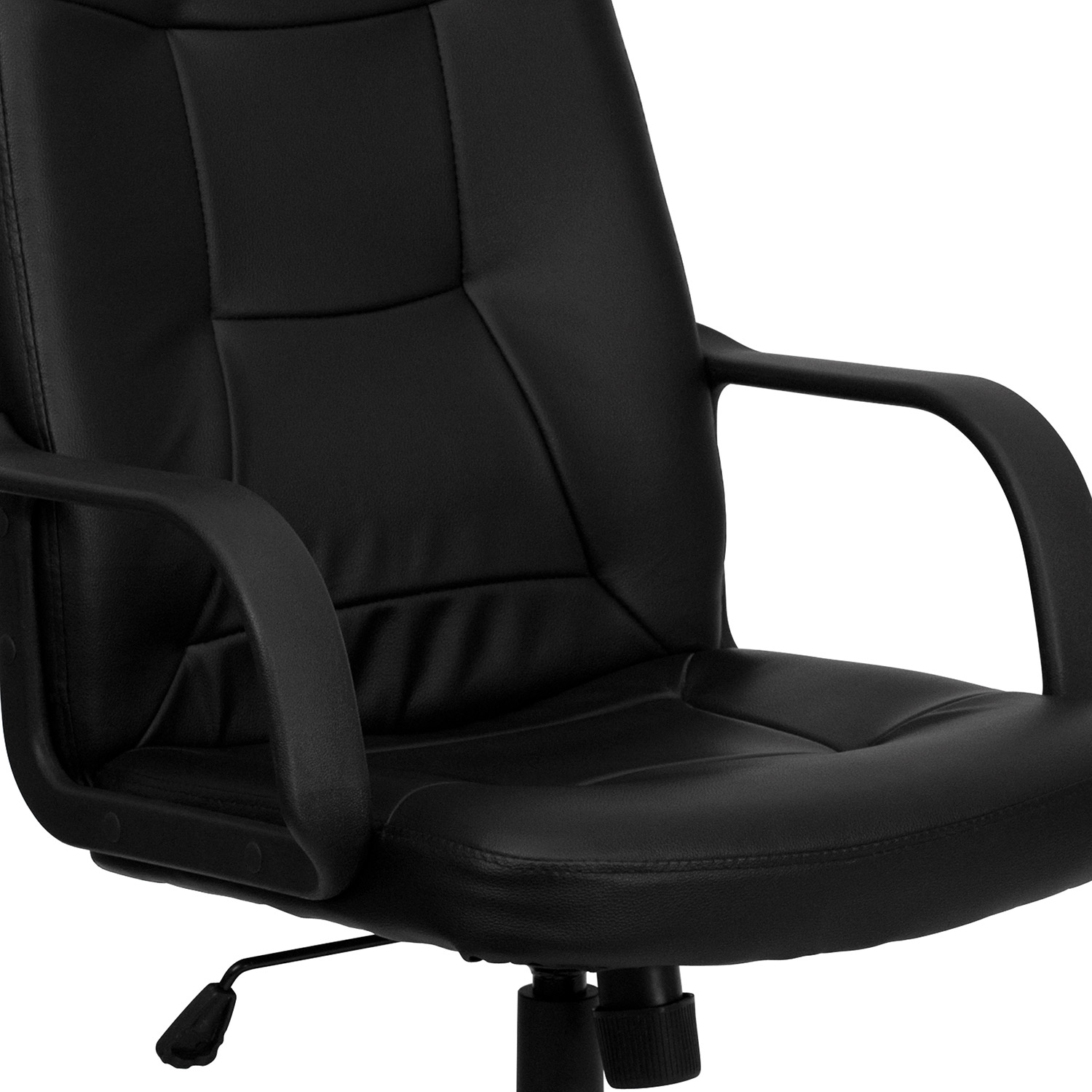 BLNK - Holly Glove Vinyl High-Back Executive Swivel Office Chair with Arms