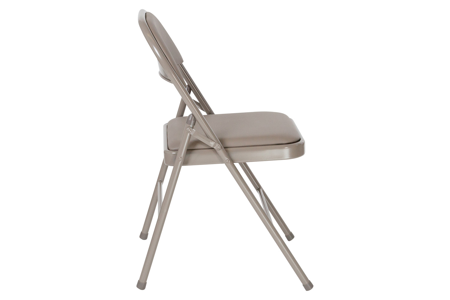 BLNK™ HERCULES Series Vinyl Double Braced Folding Chair - Gray