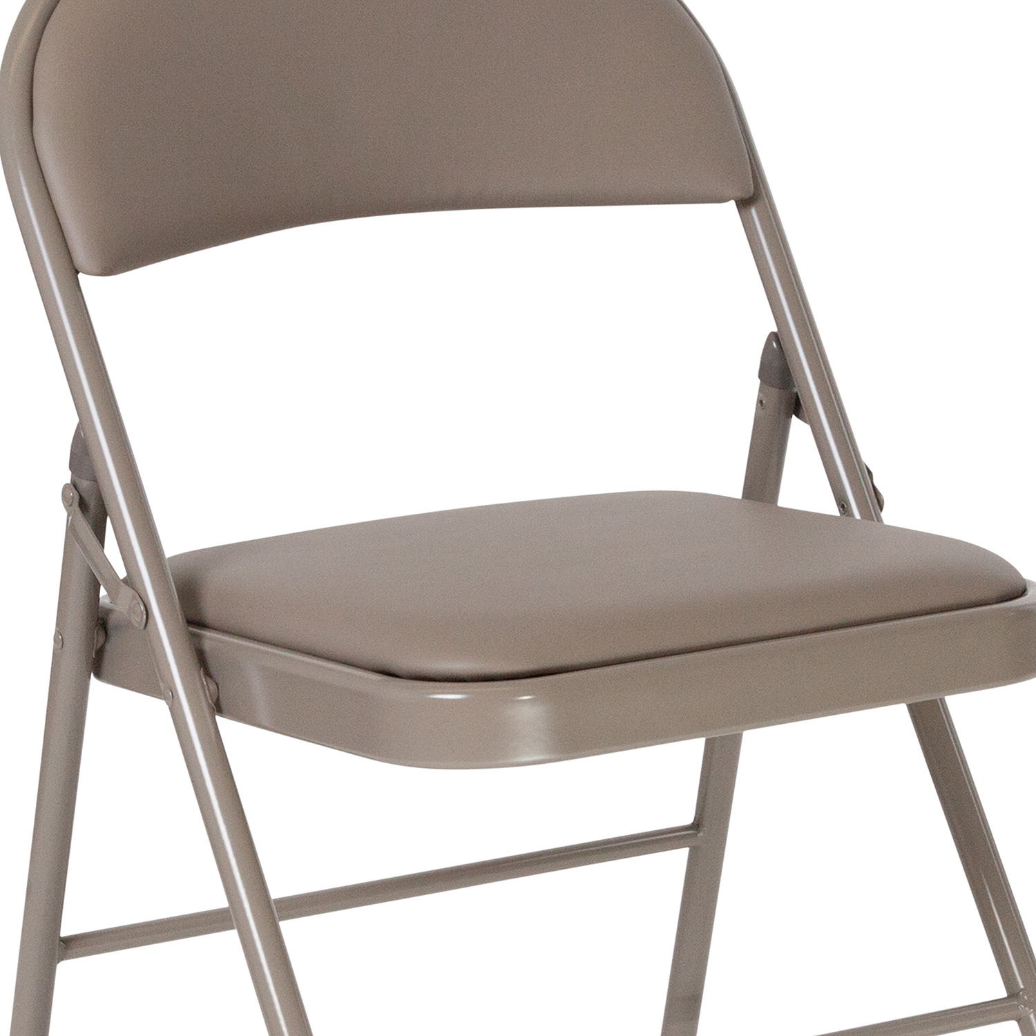 BLNK™ HERCULES Series Vinyl Double Braced Folding Chair - Gray