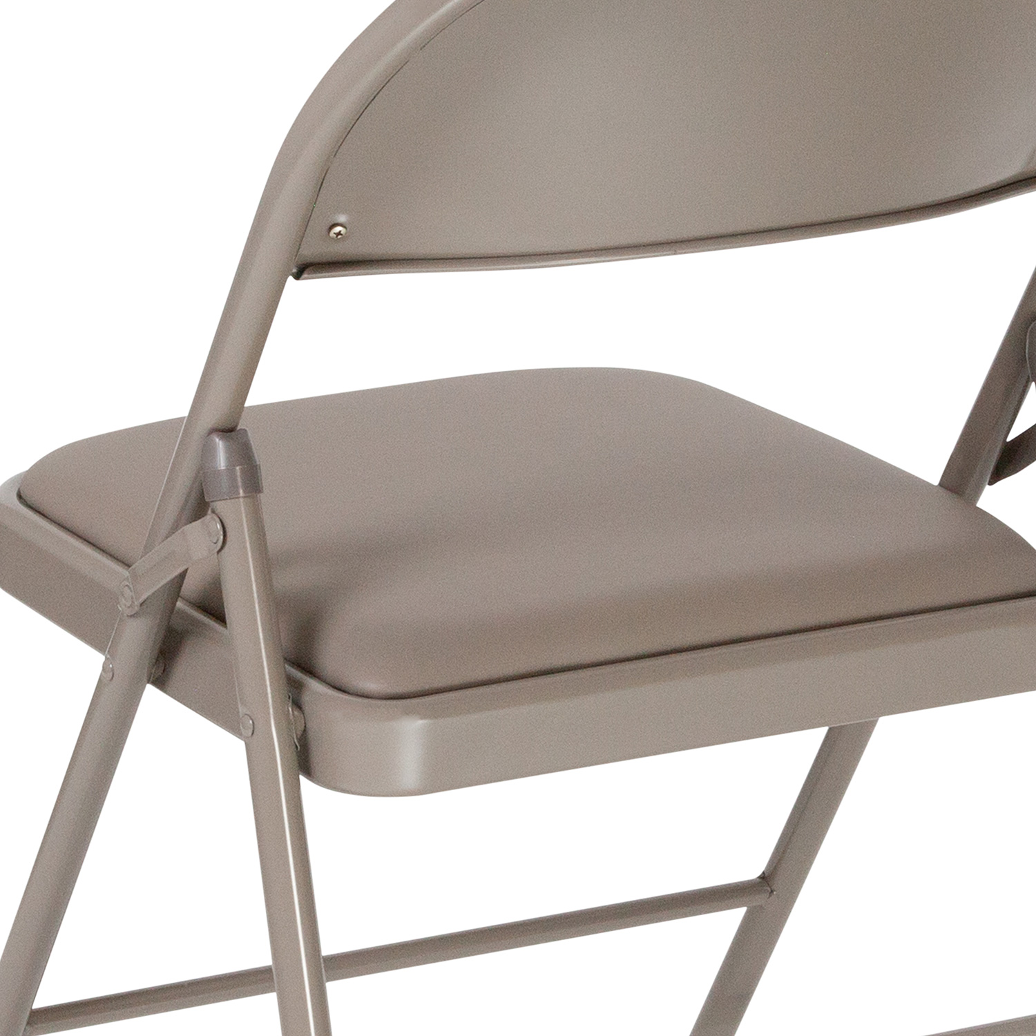 BLNK™ HERCULES Series Vinyl Double Braced Folding Chair - Gray