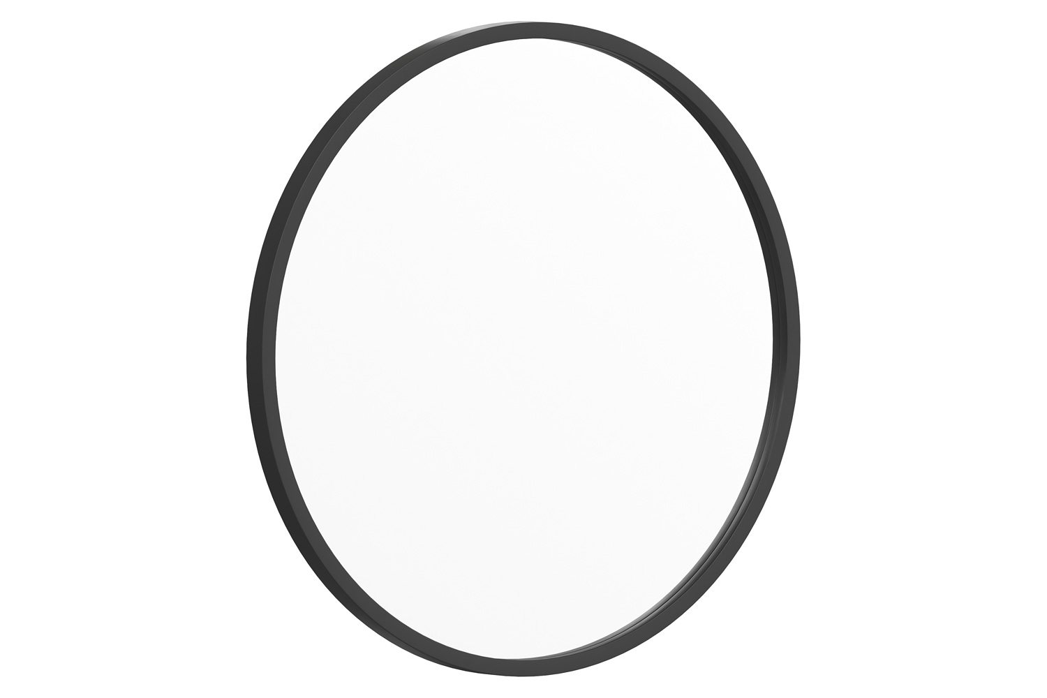 BLNK Julianne Style 2 Round Metal Framed Wall Mirror - Black, 20"D