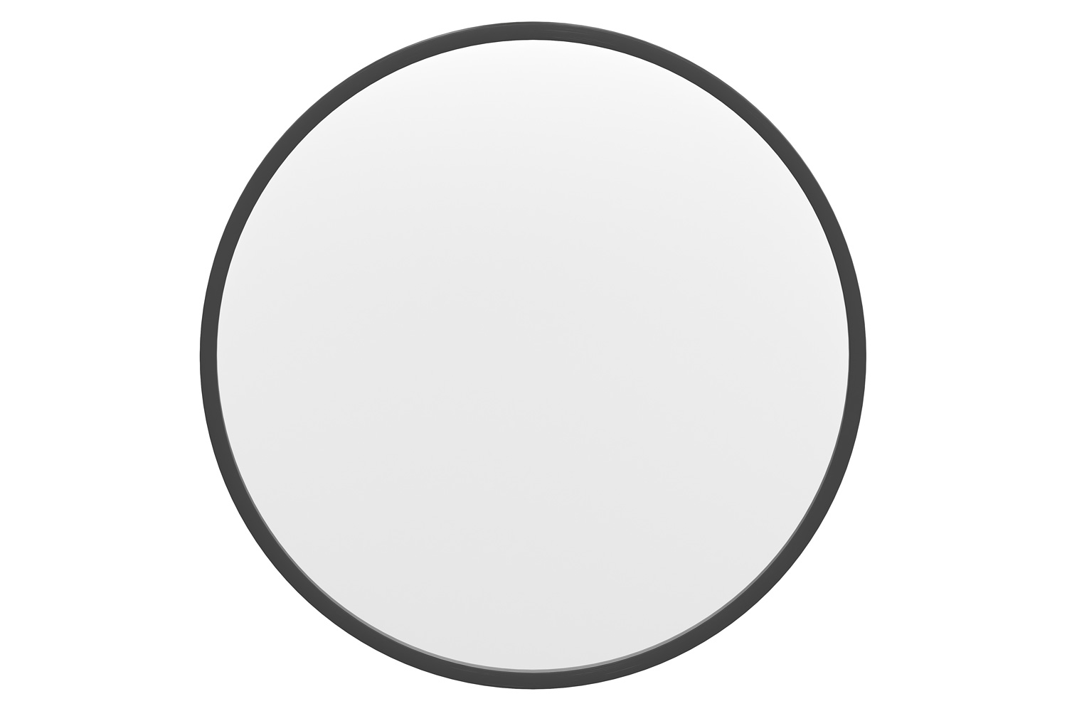 BLNK Julianne Style 2 Round Metal Framed Wall Mirror - Black, 20"D