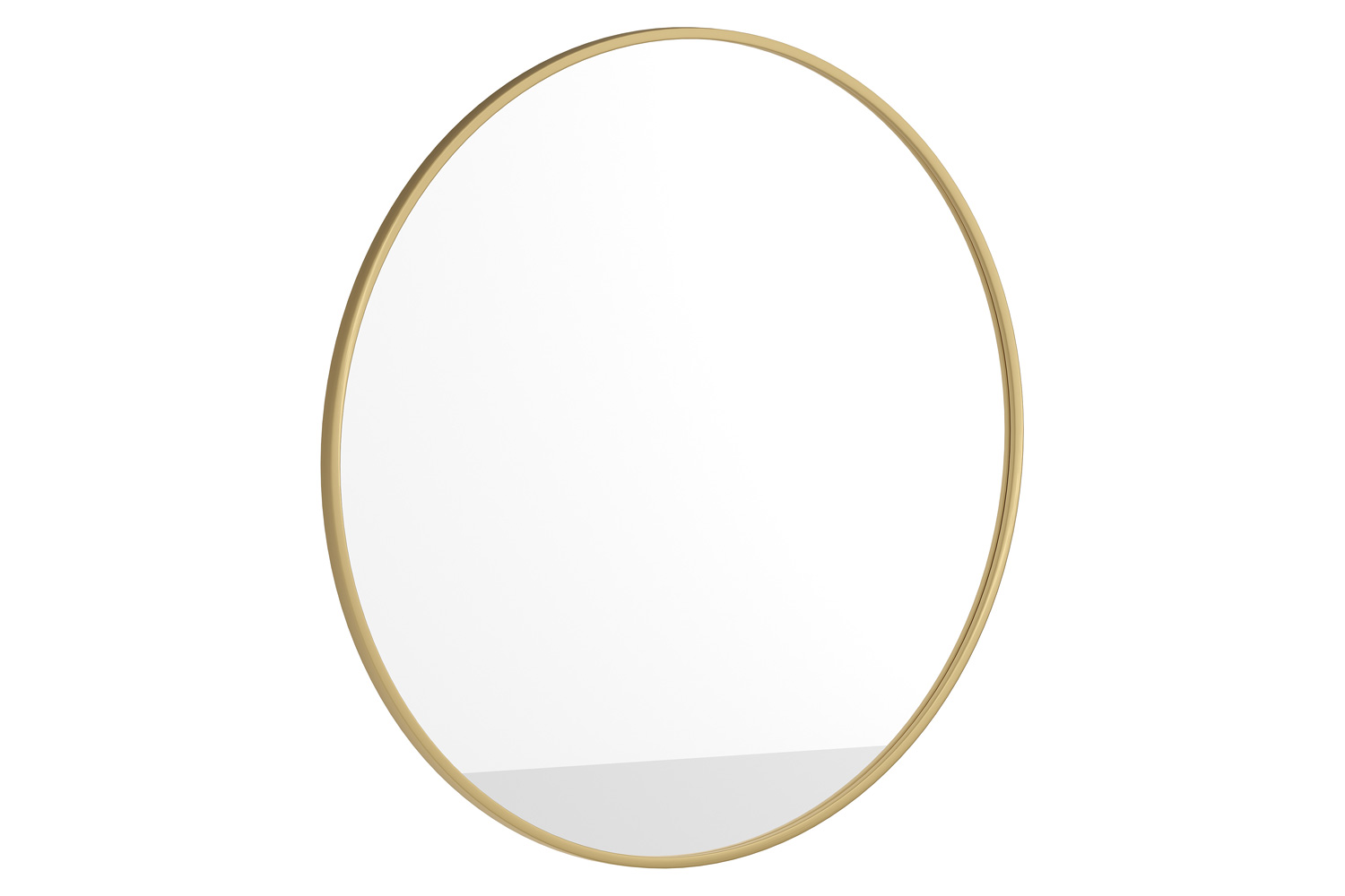 BLNK Julianne Style 2 Round Metal Framed Wall Mirror - Gold, 36"D