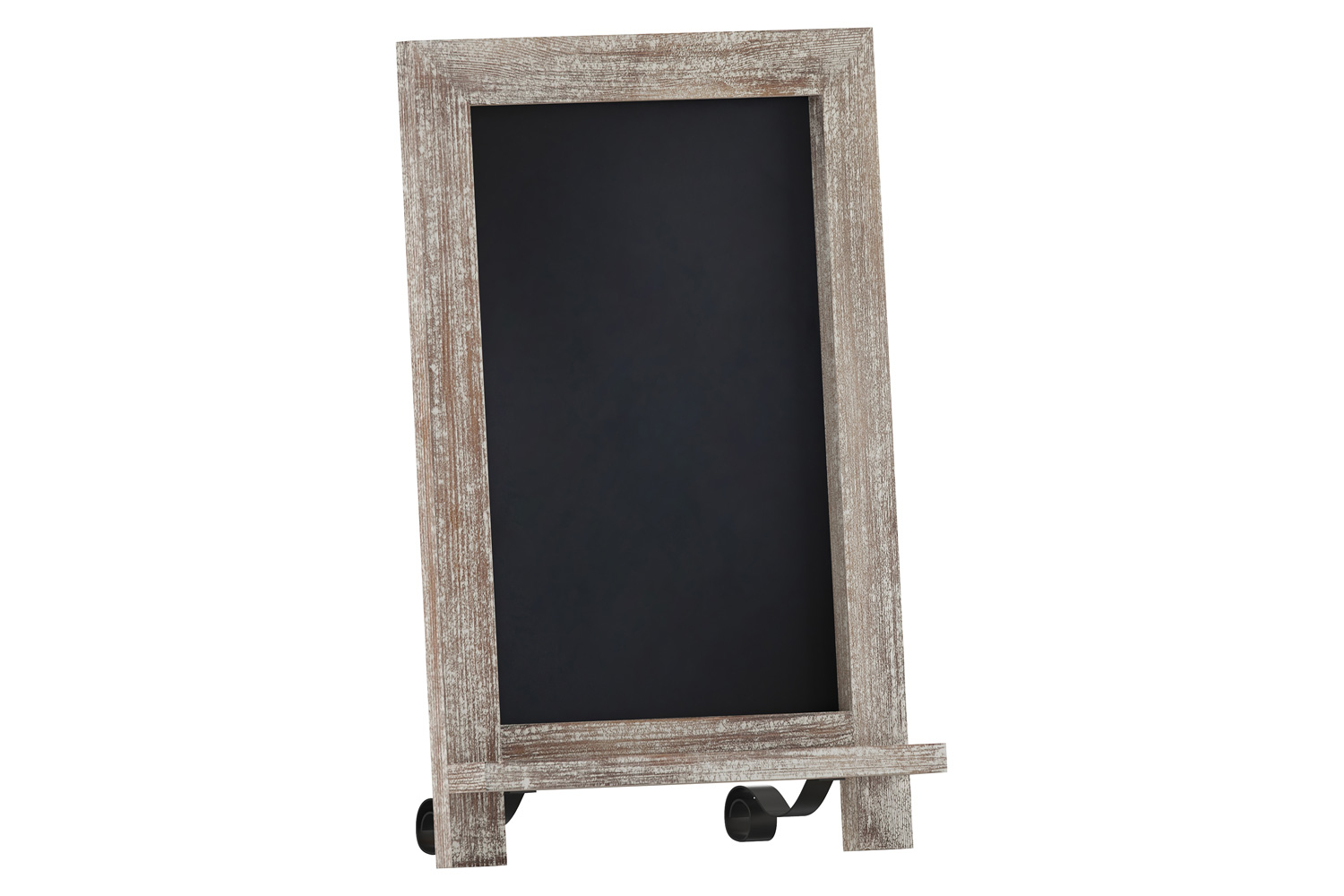 BLNK Canterbury Weathered Tabletop Magnetic Chalkboard Sign with Metal Scrolled Legs - 9.5"W x 14"H