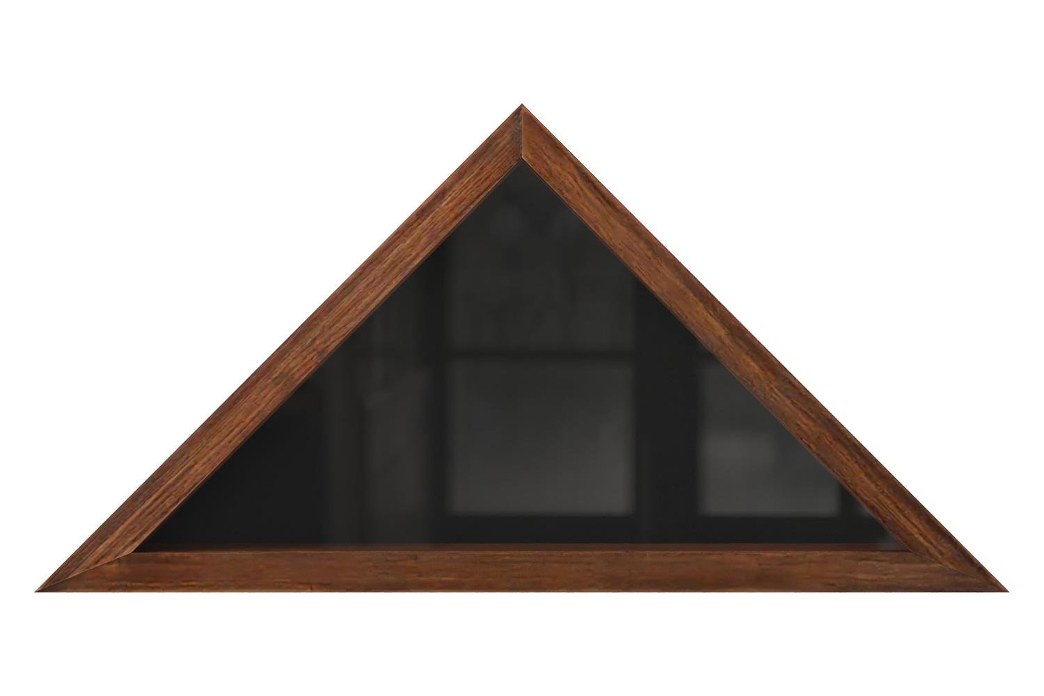 BLNK Sheehan Solid Wood Memorial Flag Display Case - Rustic Brown