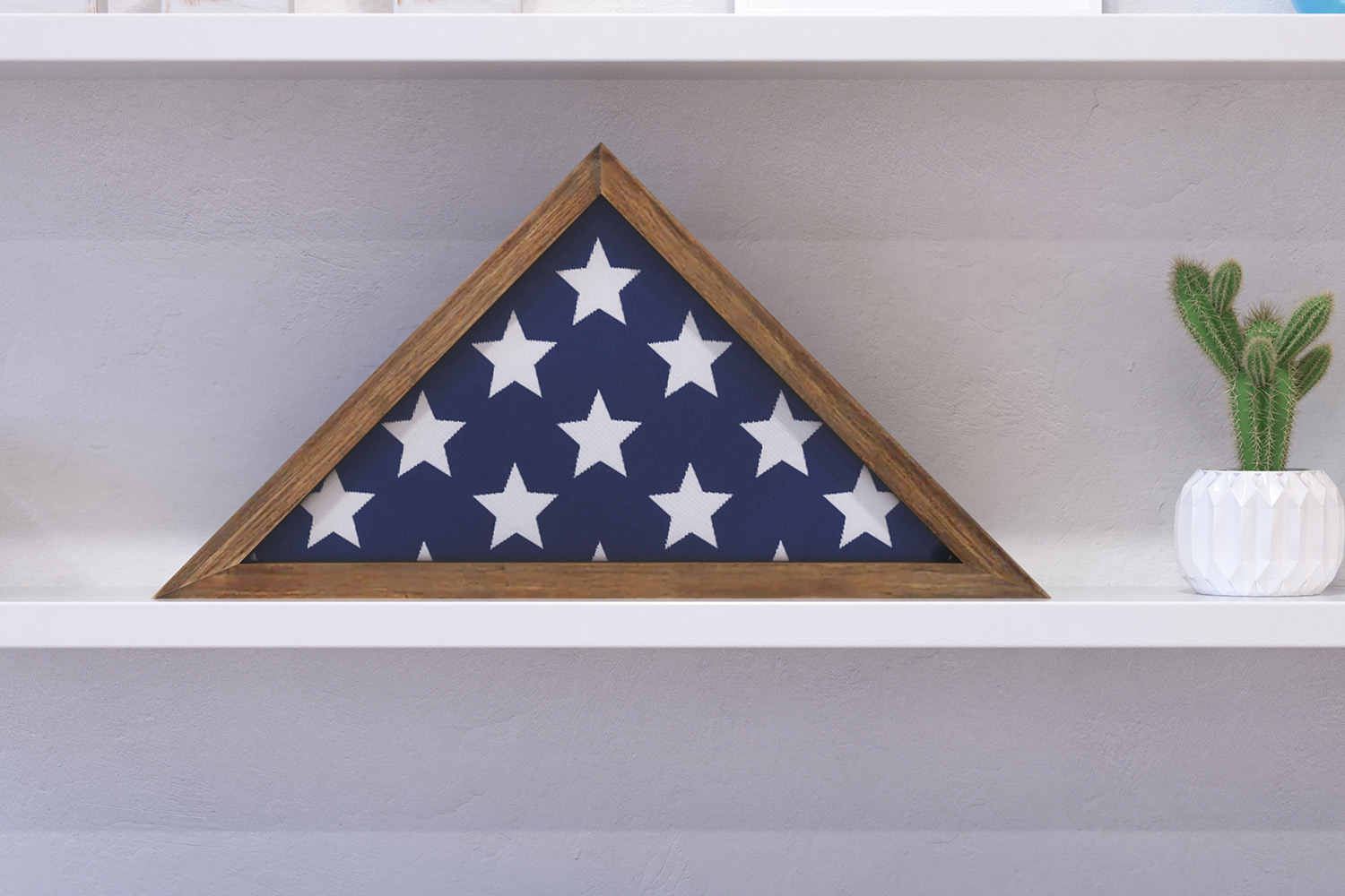 BLNK Sheehan Solid Wood Memorial Flag Display Case