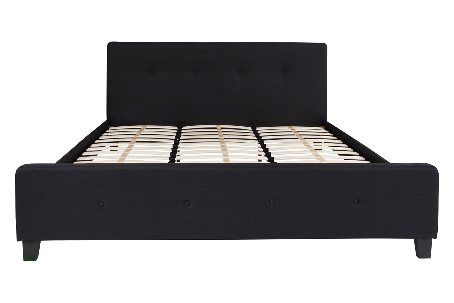 BLNK Tribeca Tufted Upholstered Platform Bed - Black, King Size