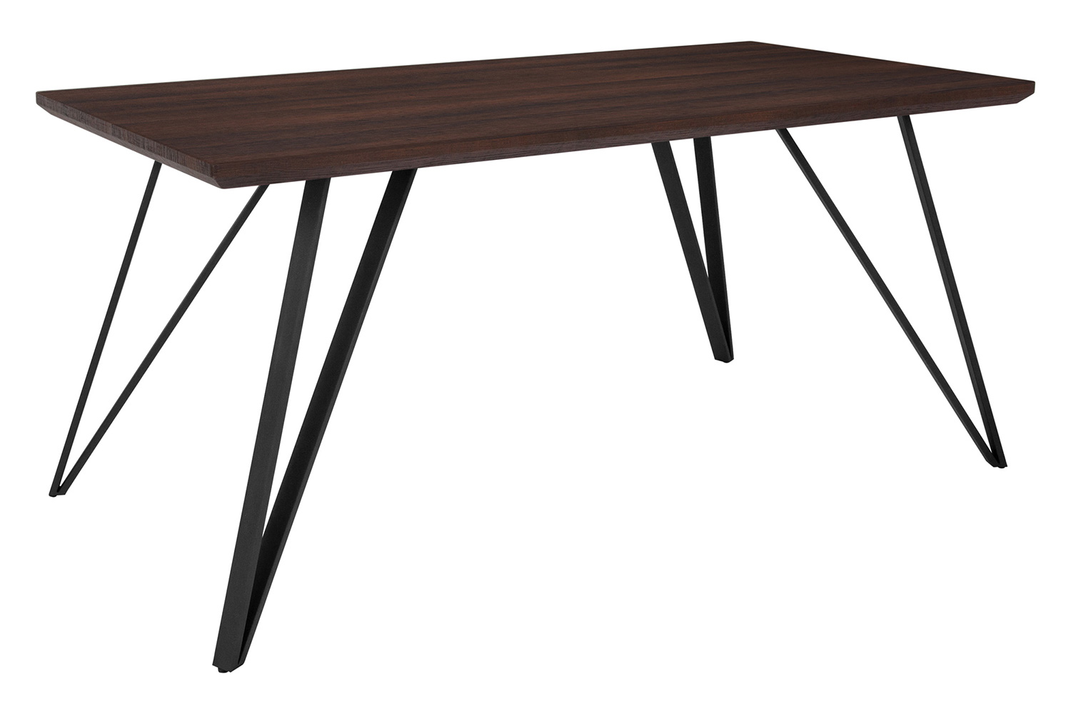 BLNK Corinth Rectangular Dining Table - Dark Ash