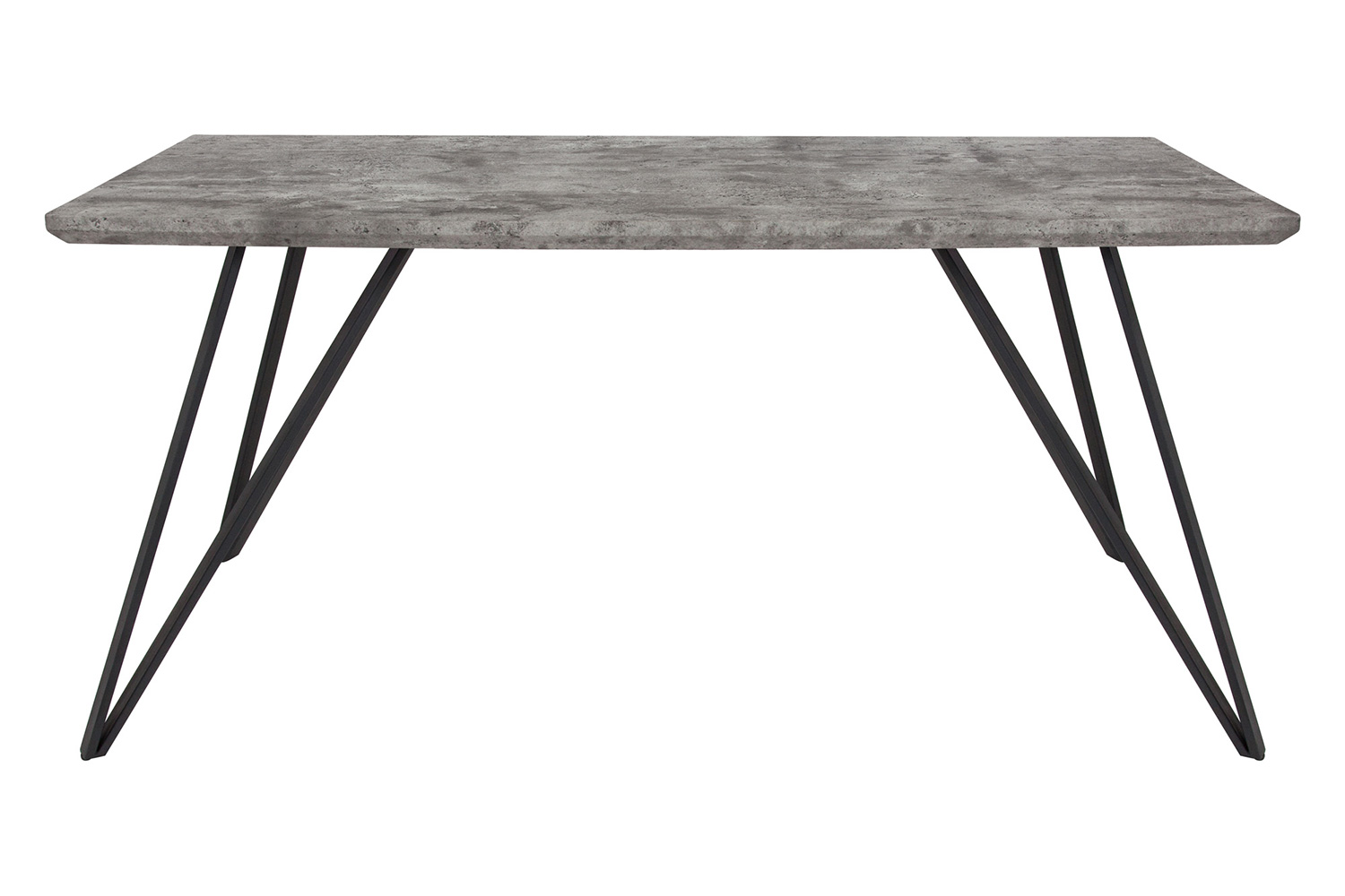 BLNK Corinth Rectangular Dining Table - Faux Concrete