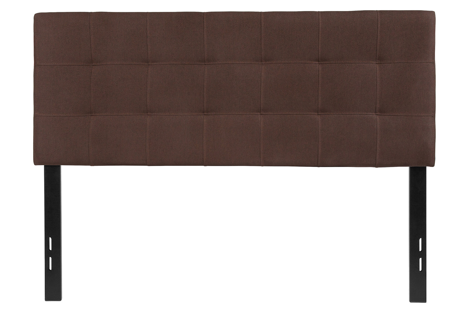 BLNK Bedford Fabric Tufted Upholstered Headboard - Dark Brown, Full Size