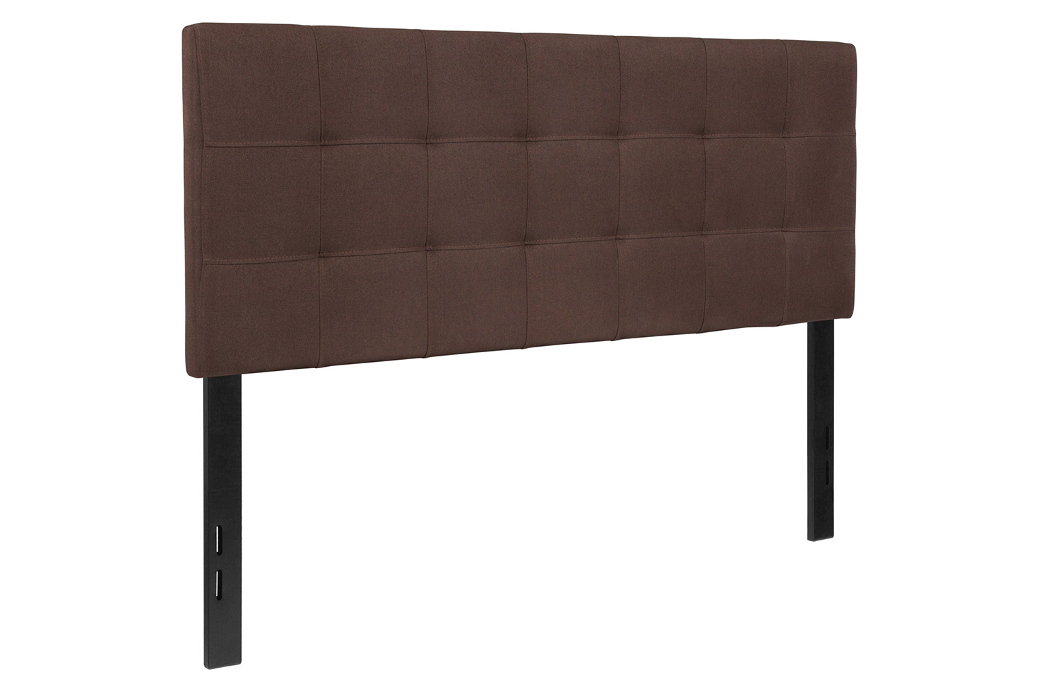 BLNK Bedford Fabric Tufted Upholstered Headboard - Dark Brown, Full Size