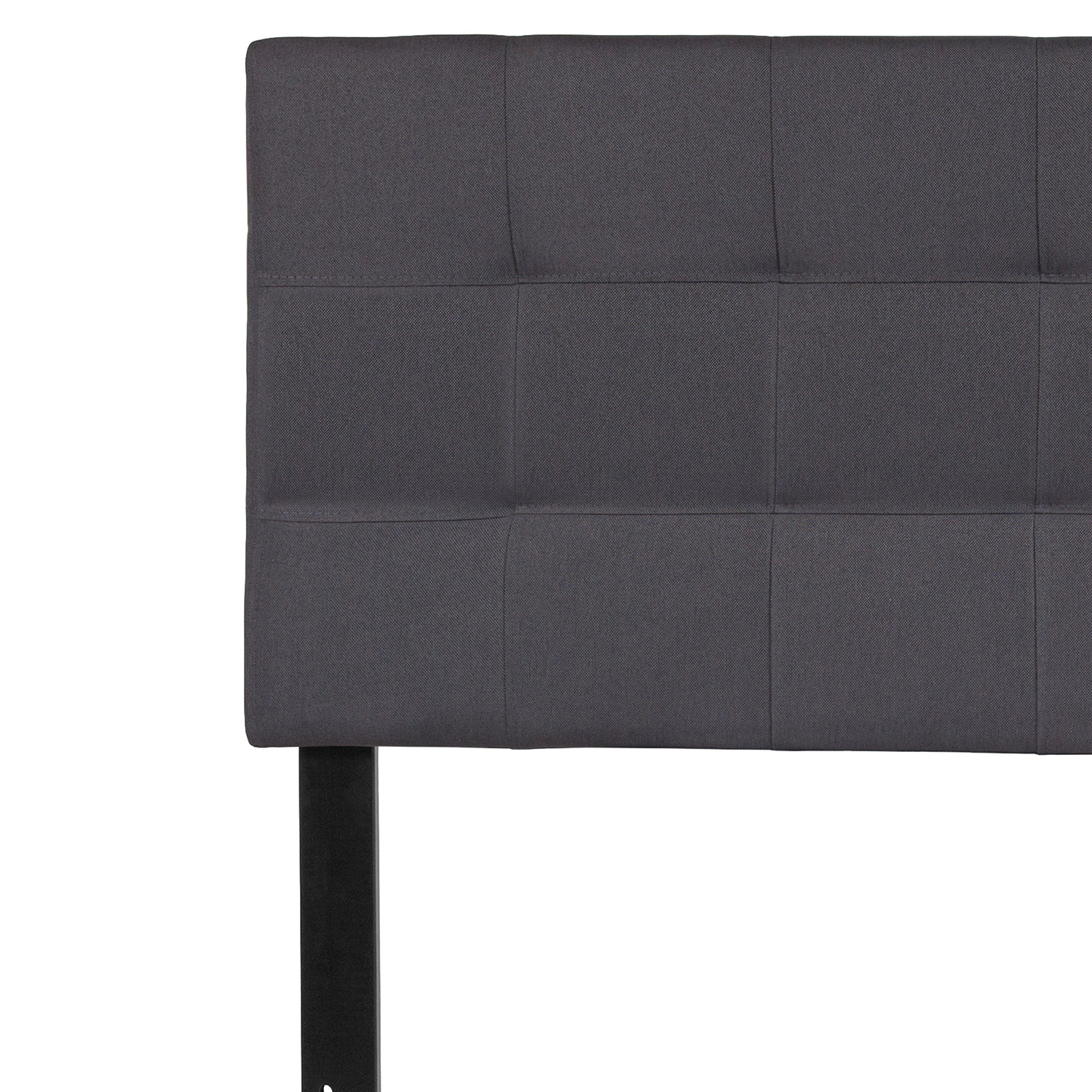 BLNK Bedford Fabric Tufted Upholstered Headboard - Dark Gray, Full Size