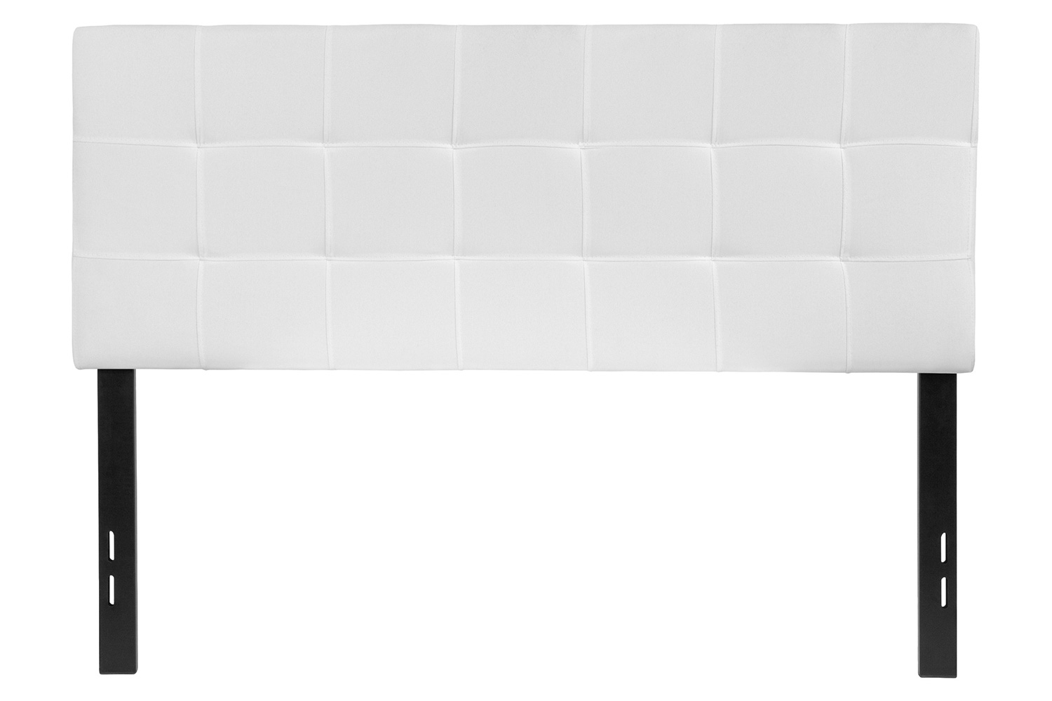 BLNK Bedford Fabric Tufted Upholstered Headboard - White, Full Size