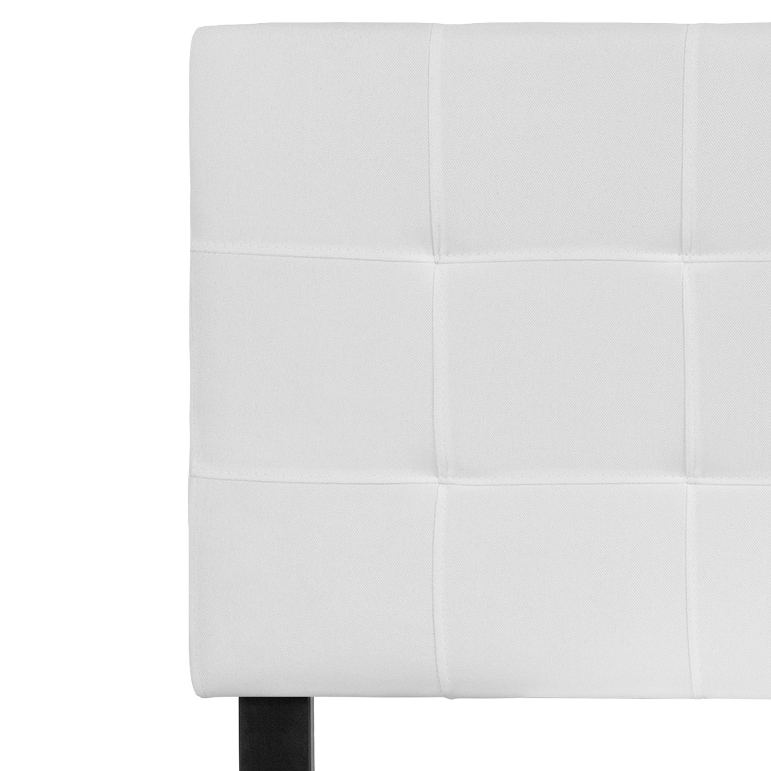 BLNK Bedford Fabric Tufted Upholstered Headboard - White, Full Size