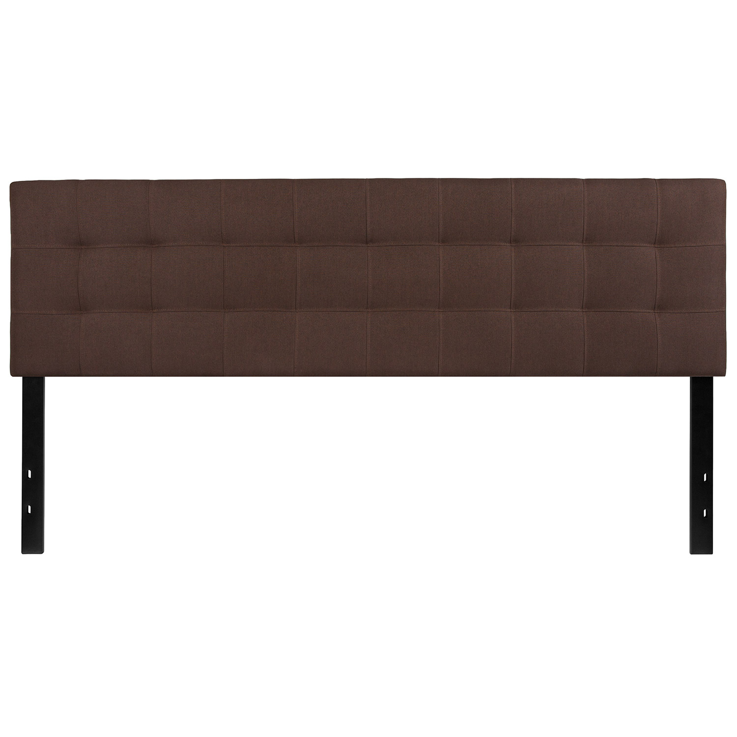 BLNK Bedford Fabric Tufted Upholstered Headboard - Dark Brown, King Size