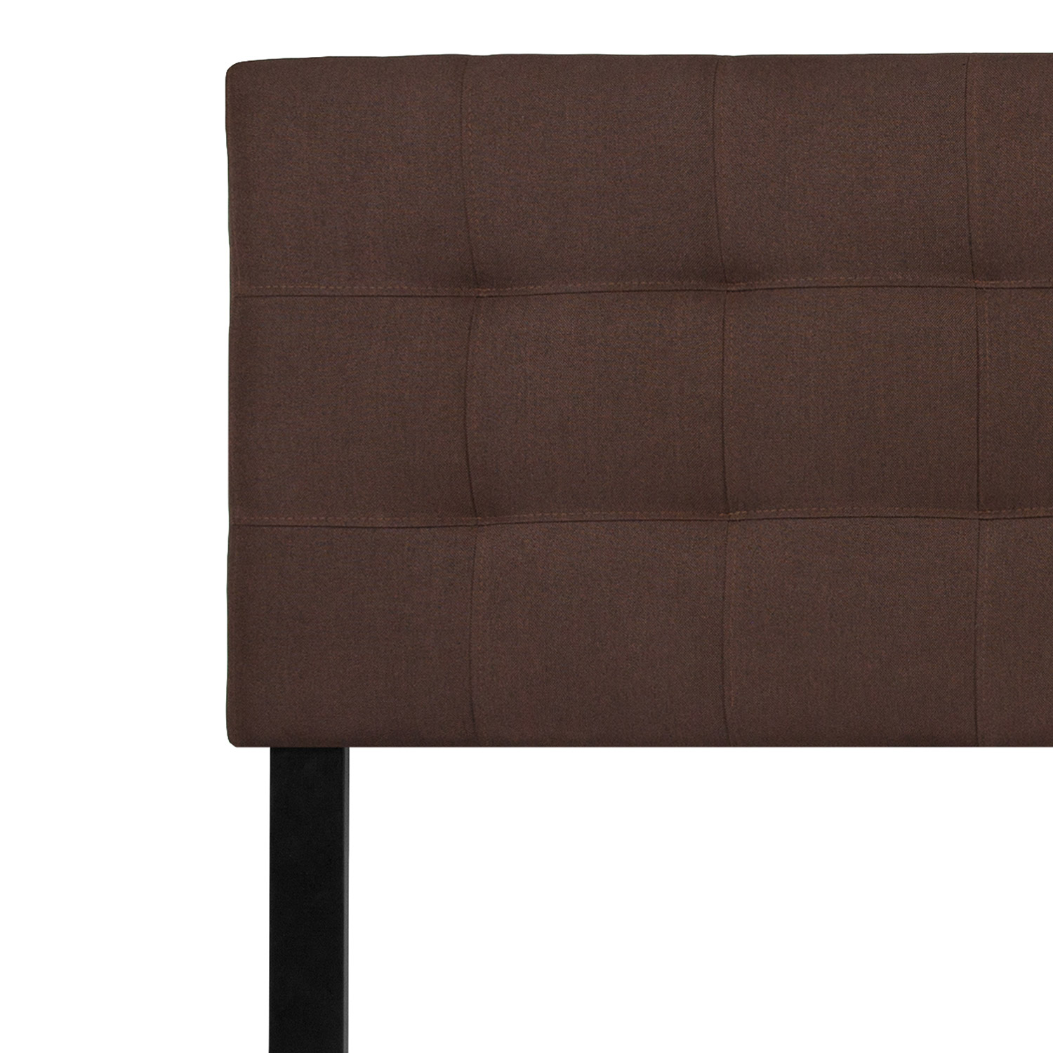 BLNK Bedford Fabric Tufted Upholstered Headboard - Dark Brown, King Size