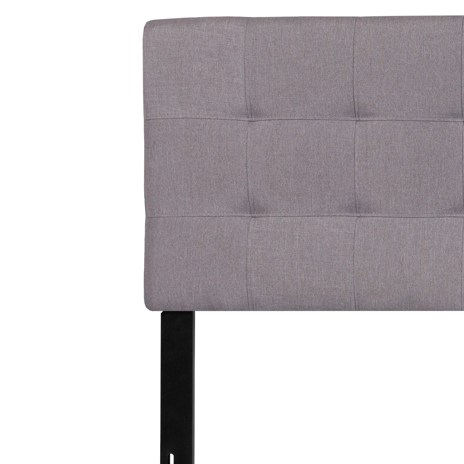 BLNK Bedford Fabric Tufted Upholstered Headboard - Light Gray, King Size